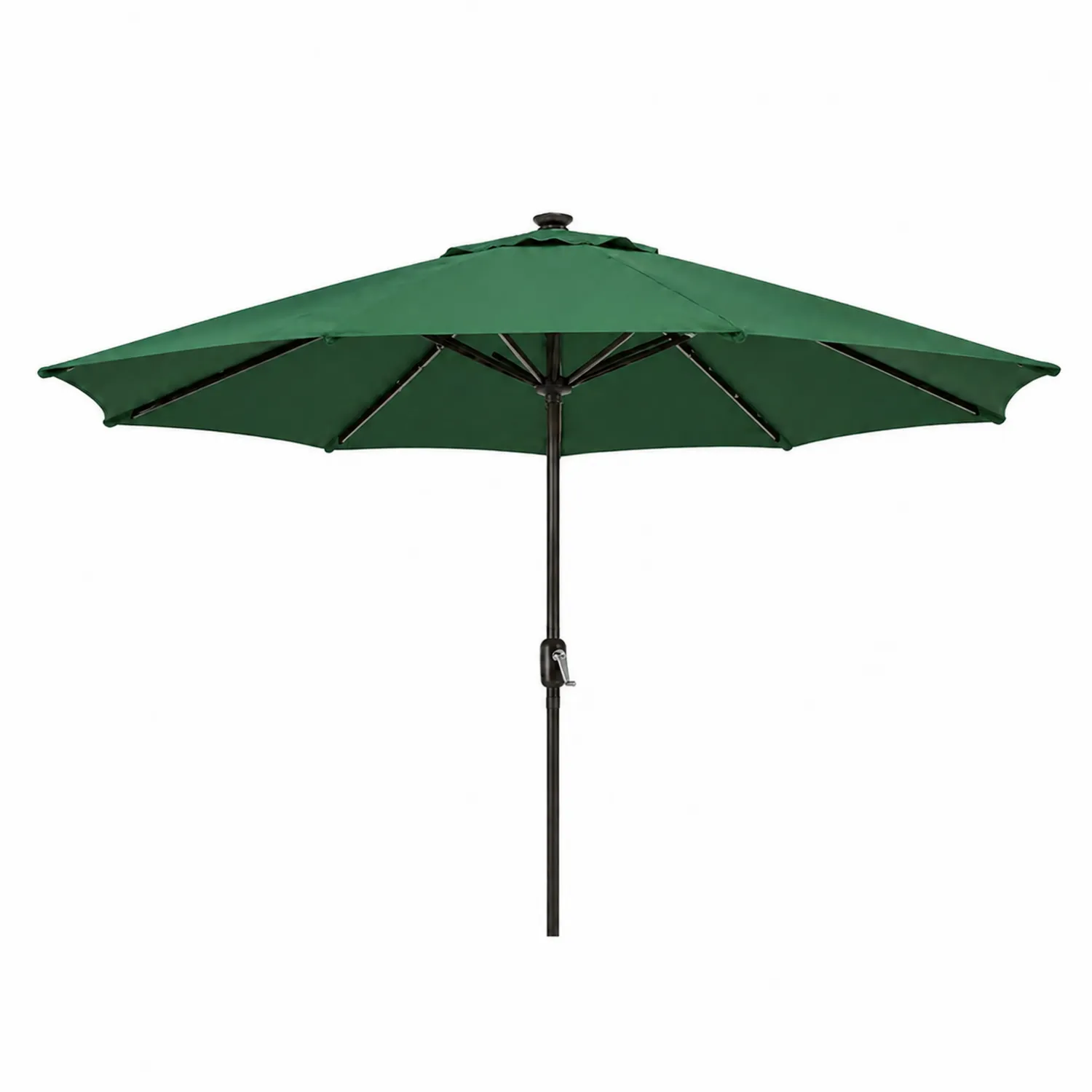 Parasol ogrodowy metalowy z zielonym poliestrem 300cm