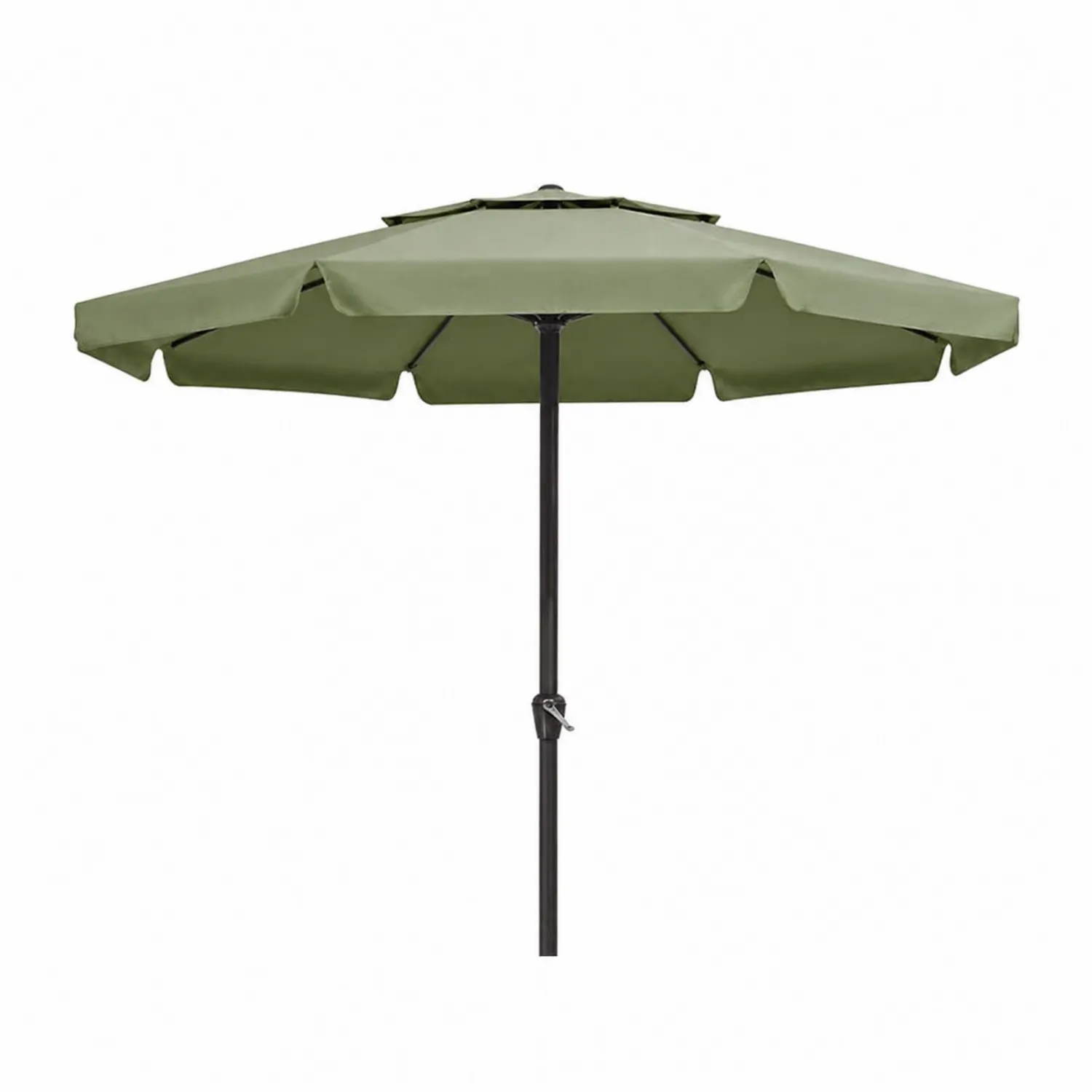 Parasol ogrodowy okrągły poliester zielony 300 cm