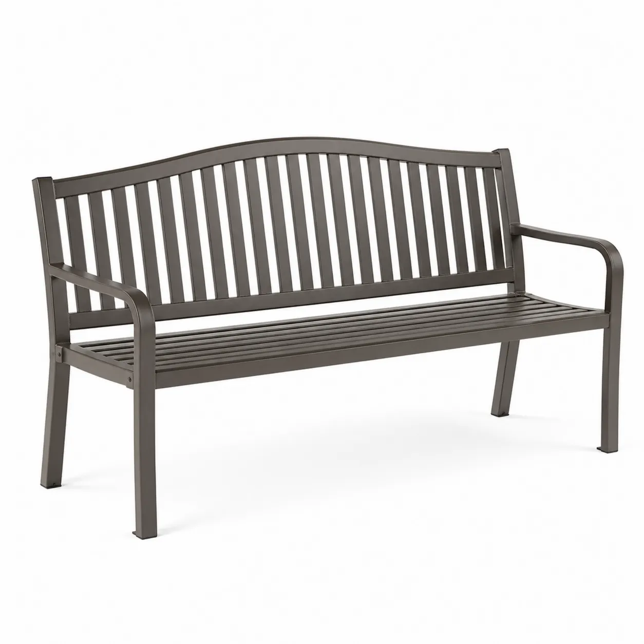 Banc en acier Gris 150 cm-Arvilen