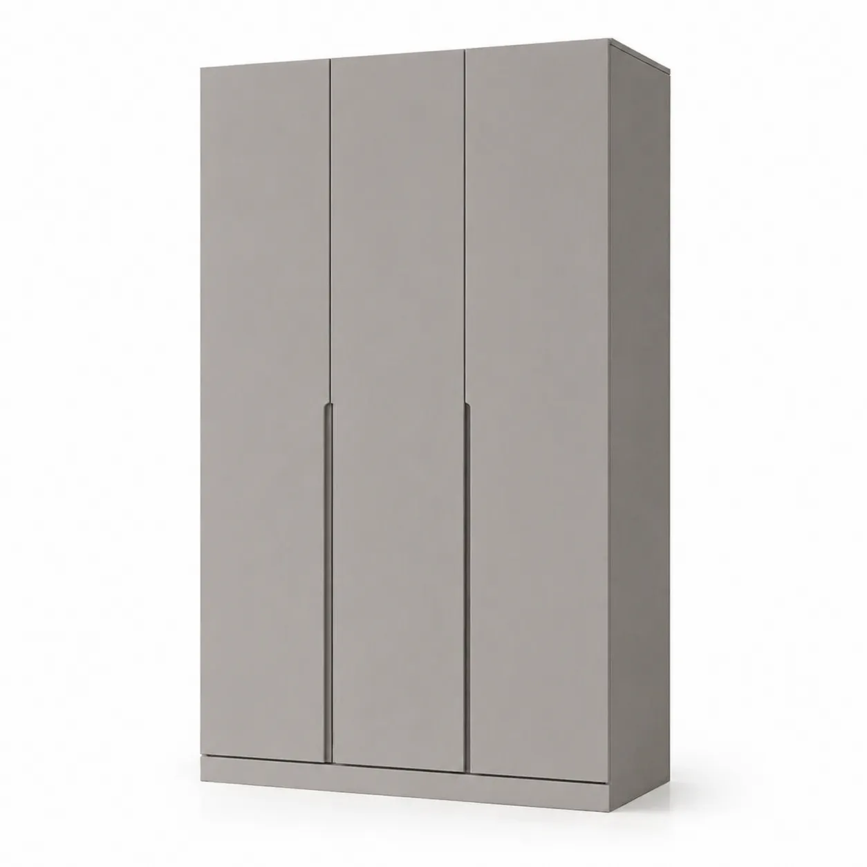Armoire 3 portes en bois composite Gris-Arvilen