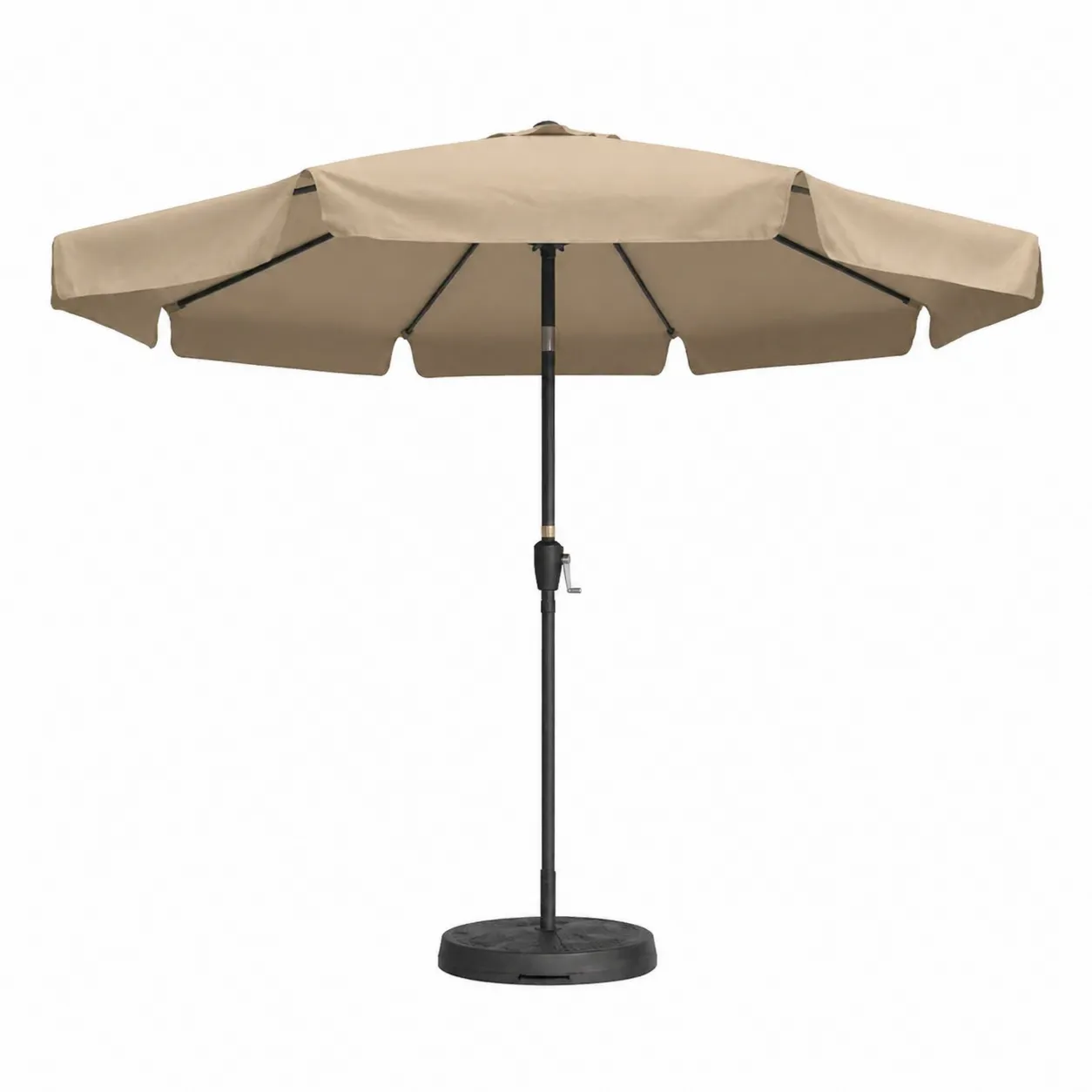 Parasol en aluminium et tissu polyester Beige-Arvilen