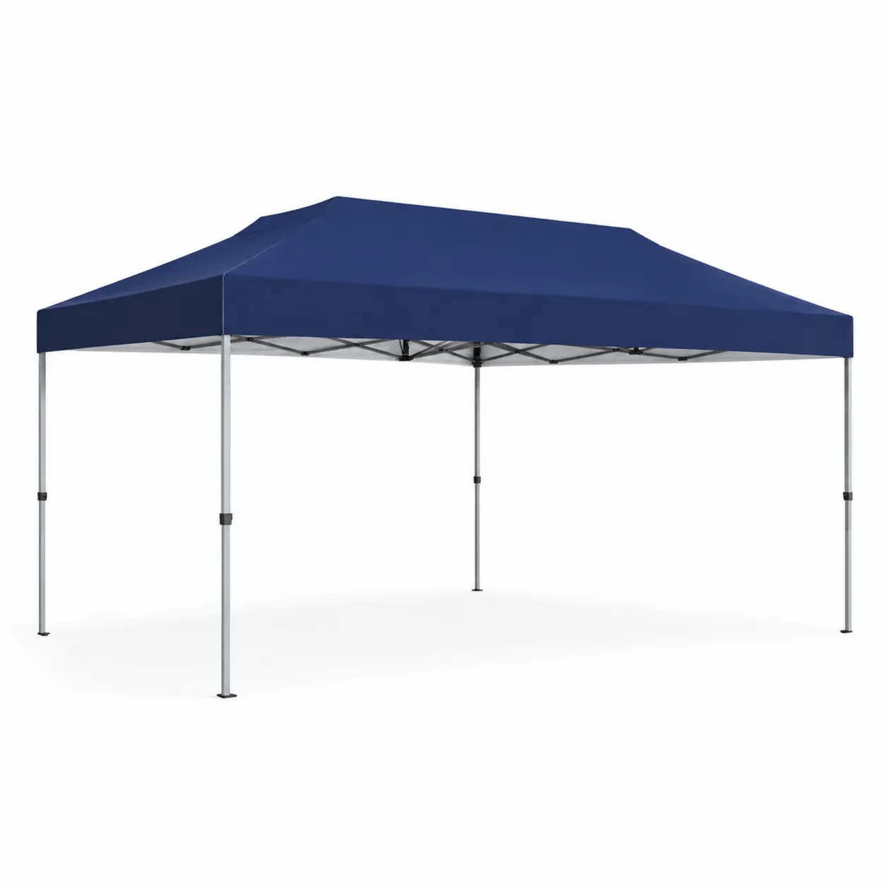 Tente pliante extérieure en acier et polyester Bleu-Arvilen