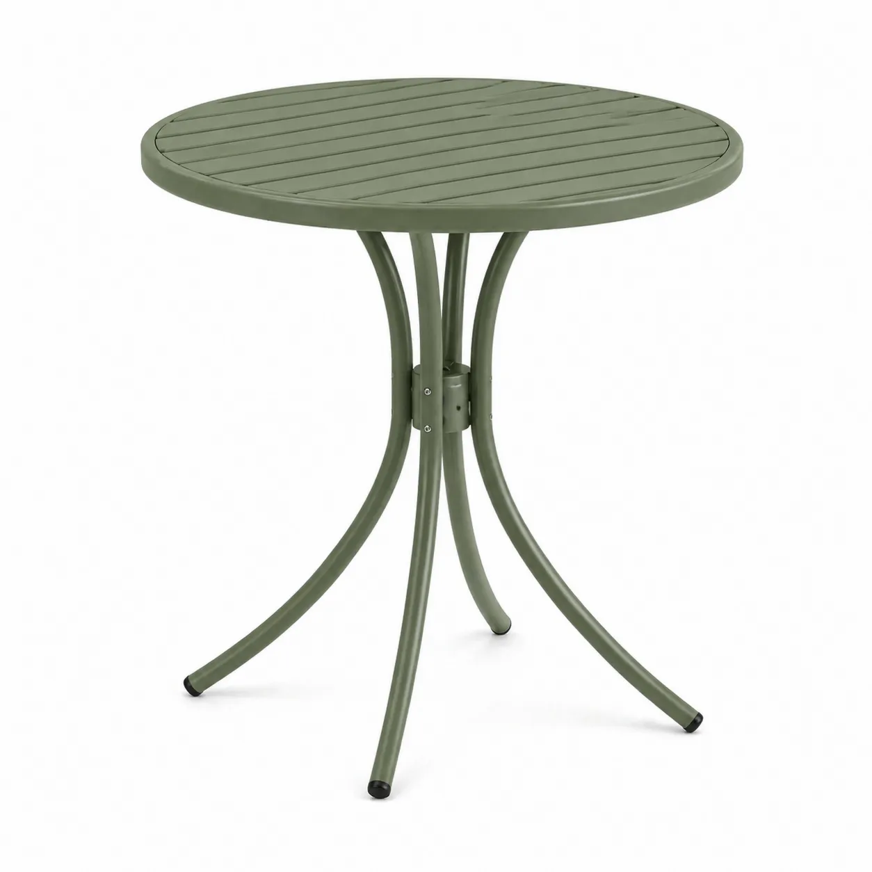 Table ronde de jardin en métal vert 70 cm-Arvilen