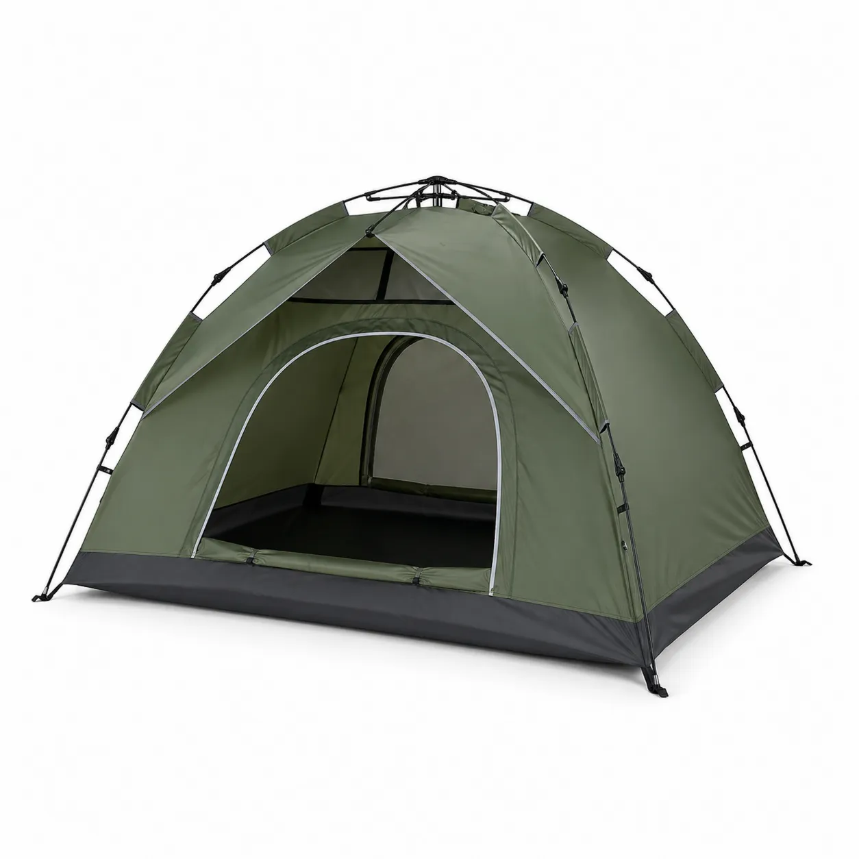 Tenda da Campeggio 2 Persone Poliestere Verde-Lavhealing