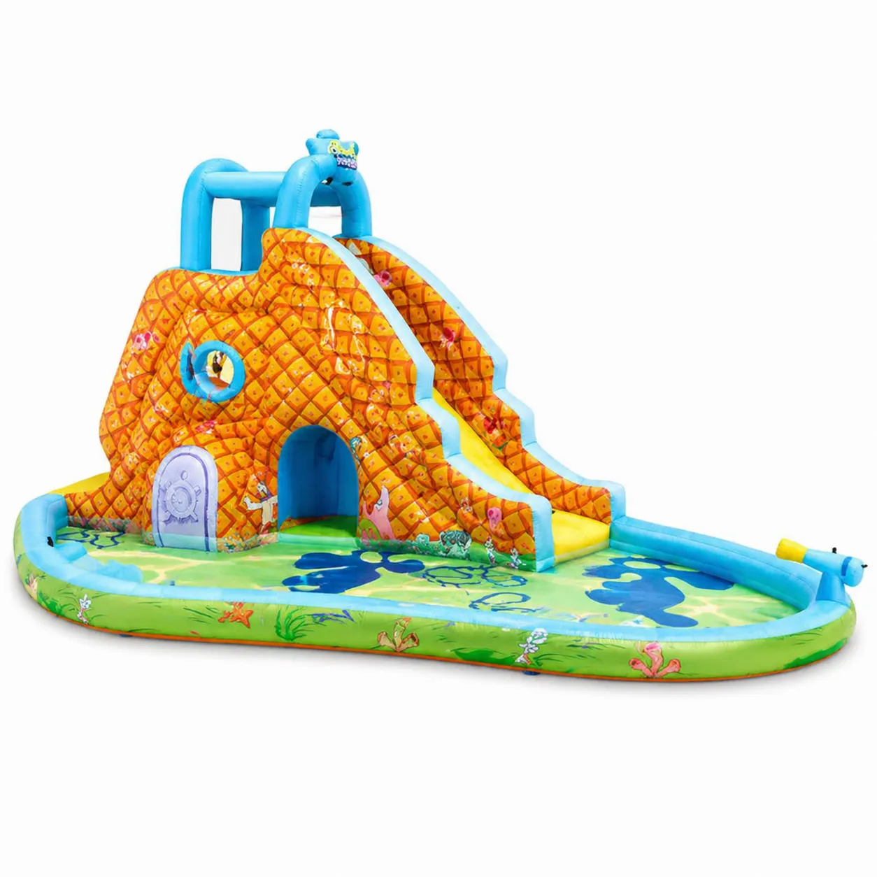 Scivolo gonfiabile in PVC a forma di ananas con piscina integrata