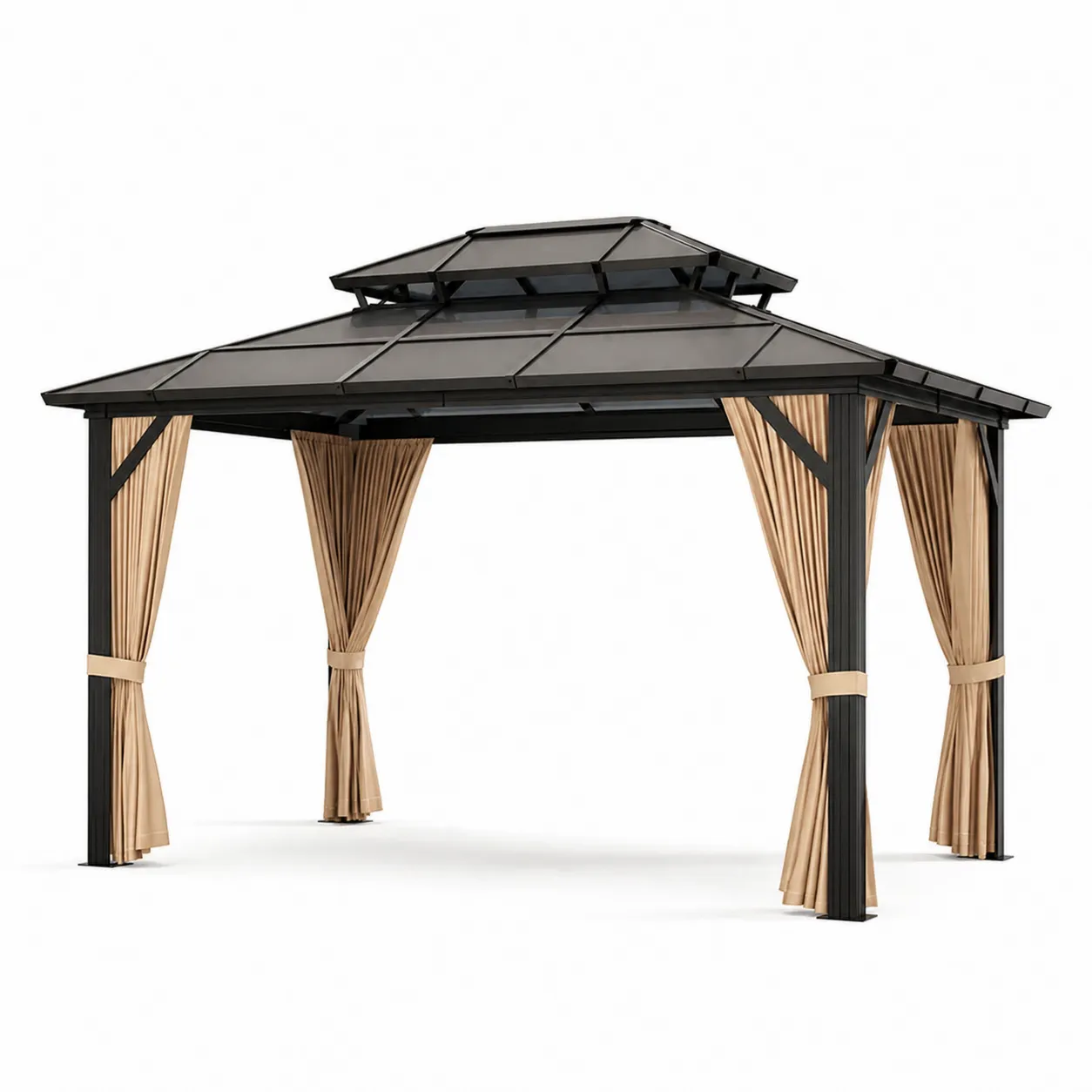 Gazebo in Alluminio con Tetto in Policarbonato