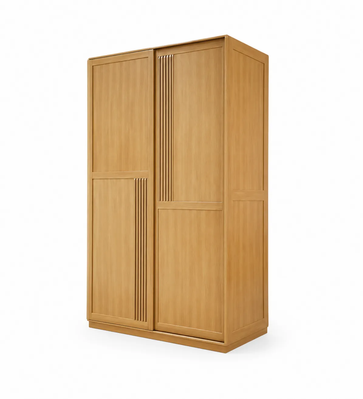 Armadio in Legno Massello con Porte Scorrevoli 200x100x60 cm