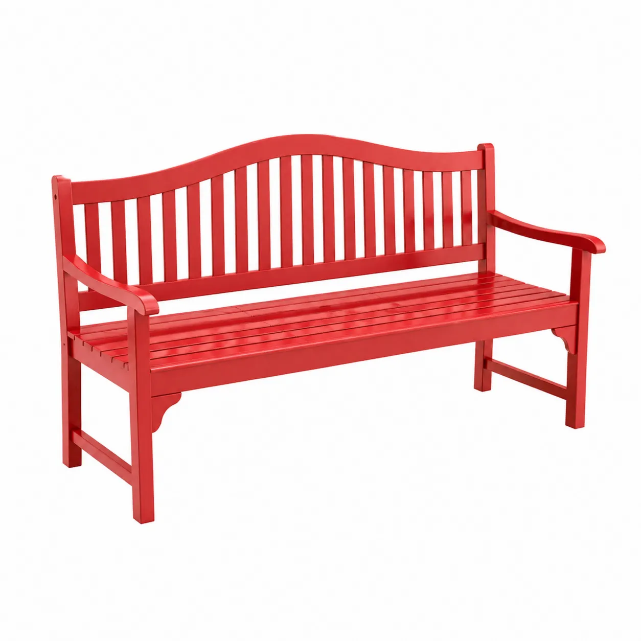 Panca da giardino in legno rosso 150 cm