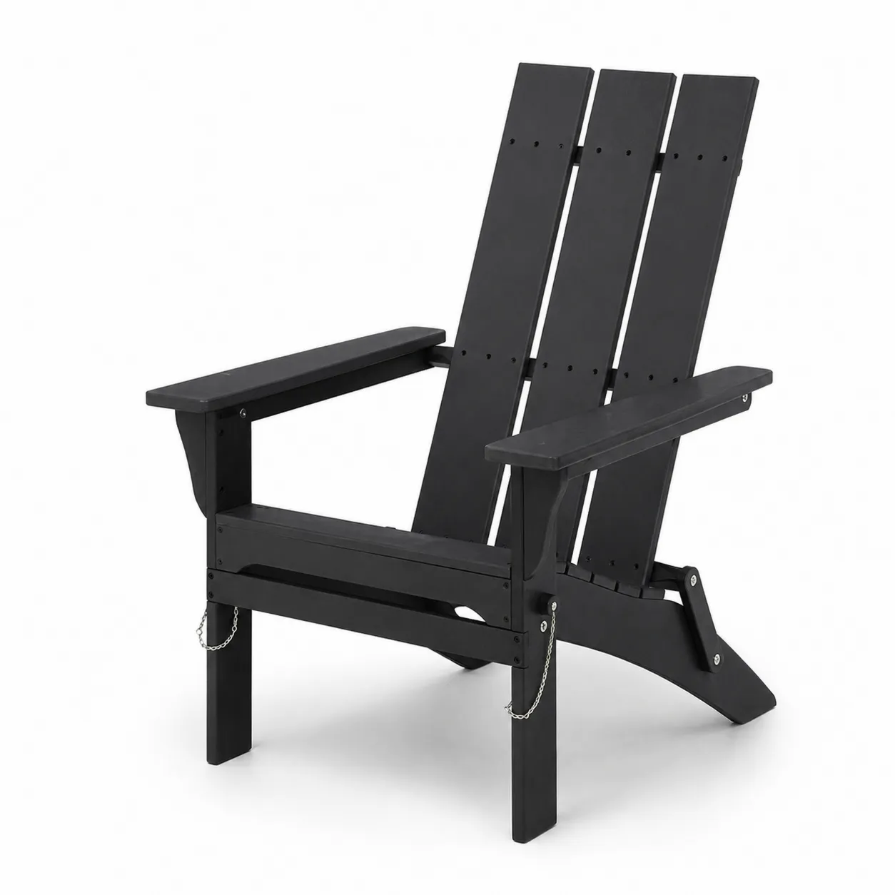 Sedia Adirondack in Legno di Acacia Nero