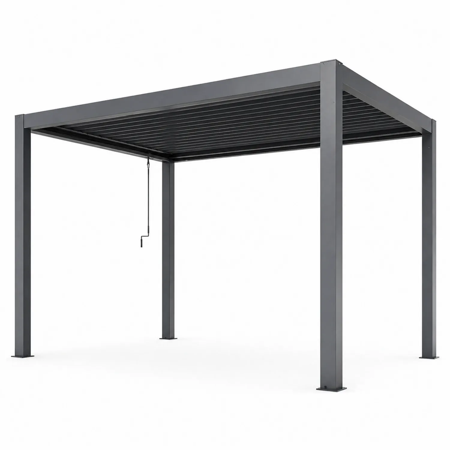 Pergola aluminiowa z regulowanymi panelami dachowymi 300x400 cm Antracyt