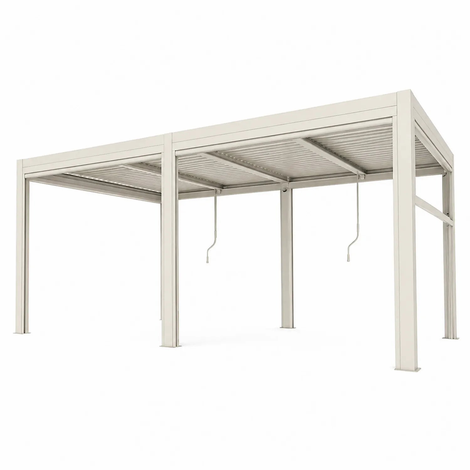 Metalowa pergola ogrodowa aluminiowa 400x300 cm Beżowa