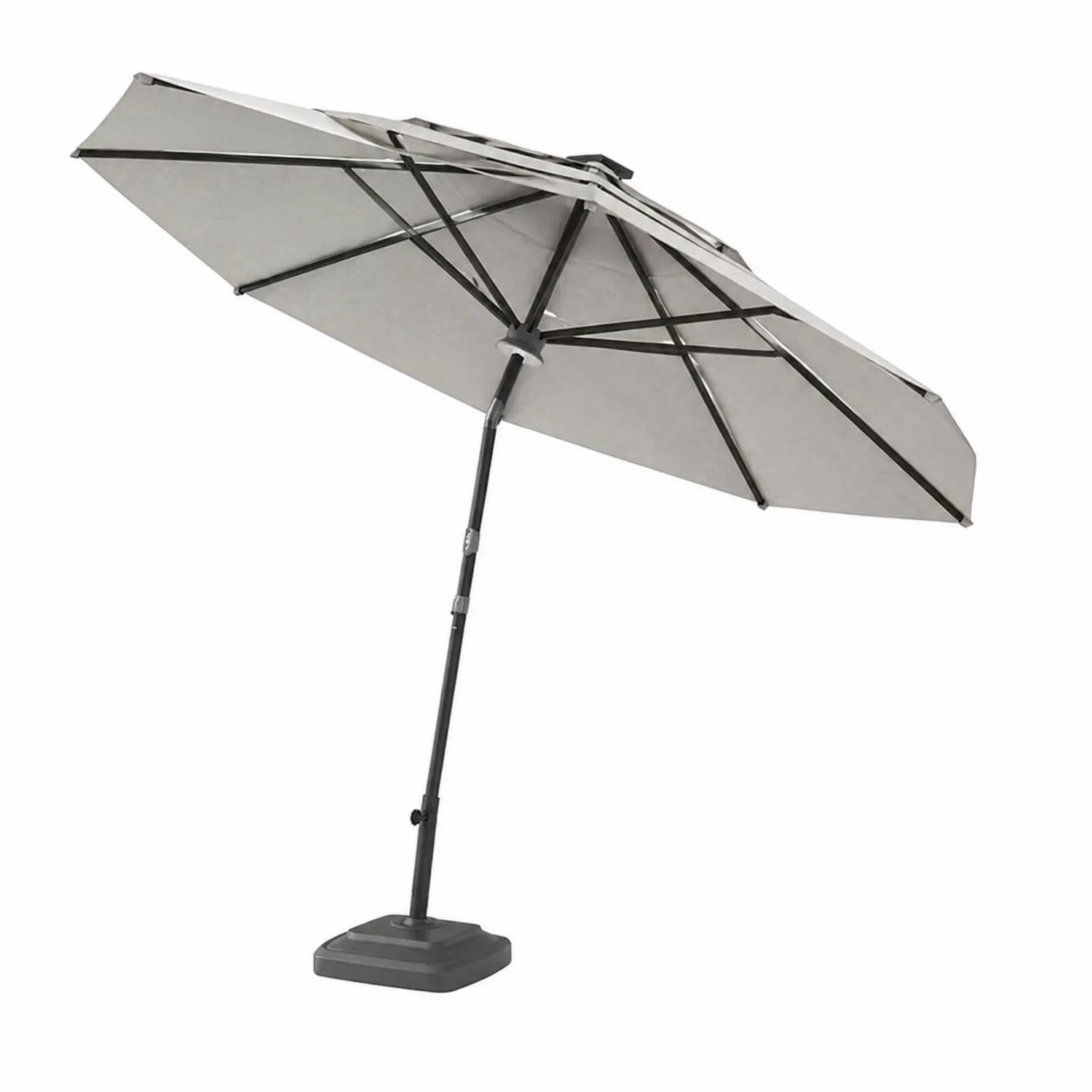 Parasol ogrodowy poliester 3m Szary