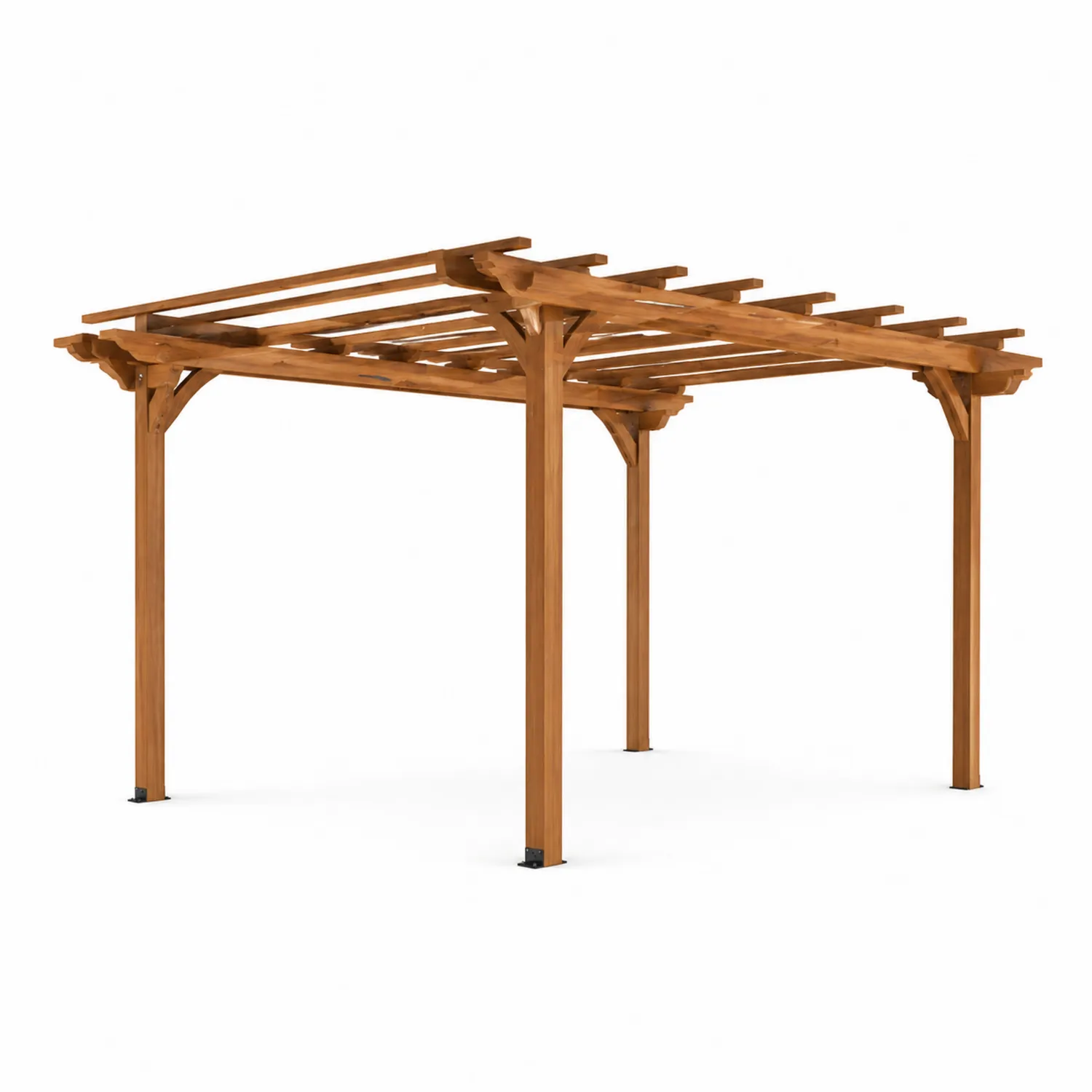 Pergola Drewniana 300x300x230 cm Brązowa