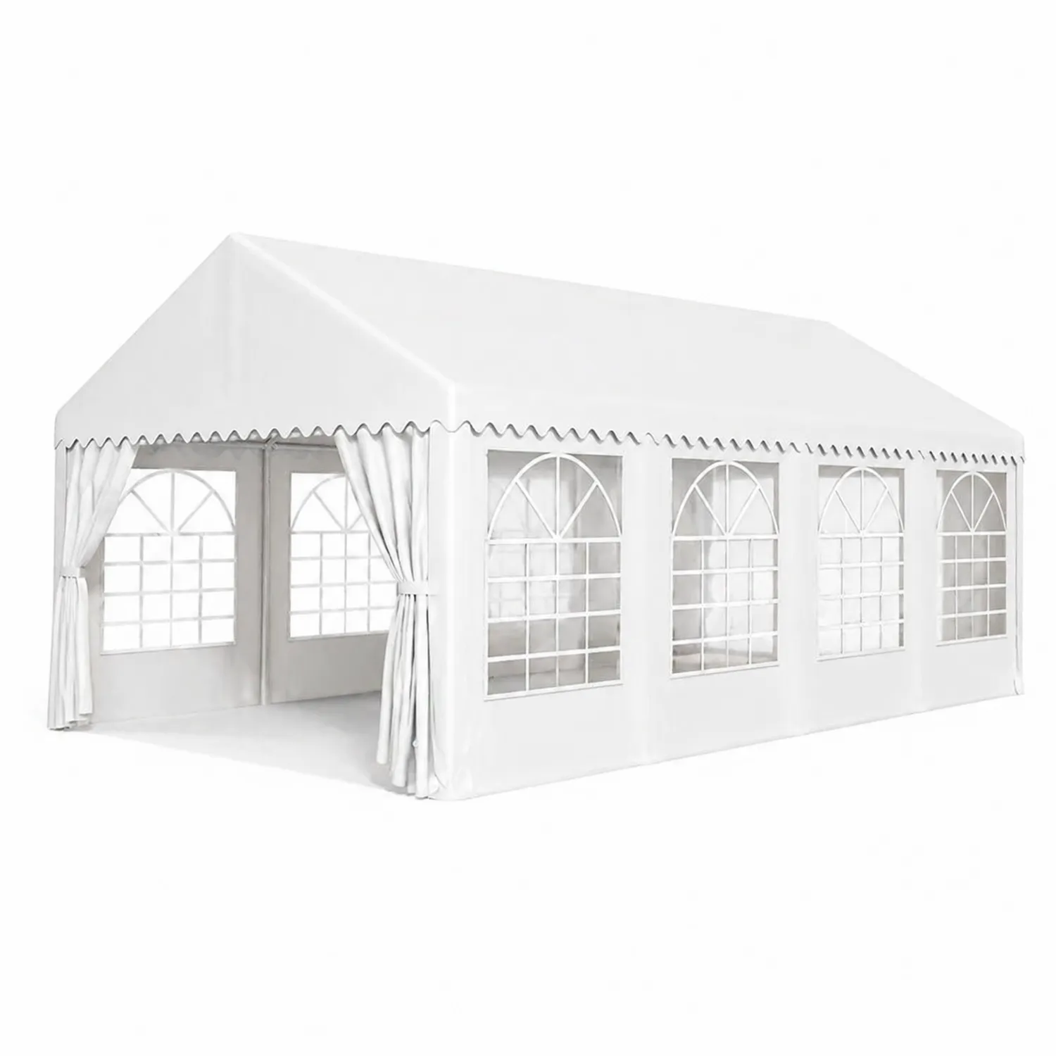 Namiot Ogrodowy Stalowy z PVC Biały 6x12m