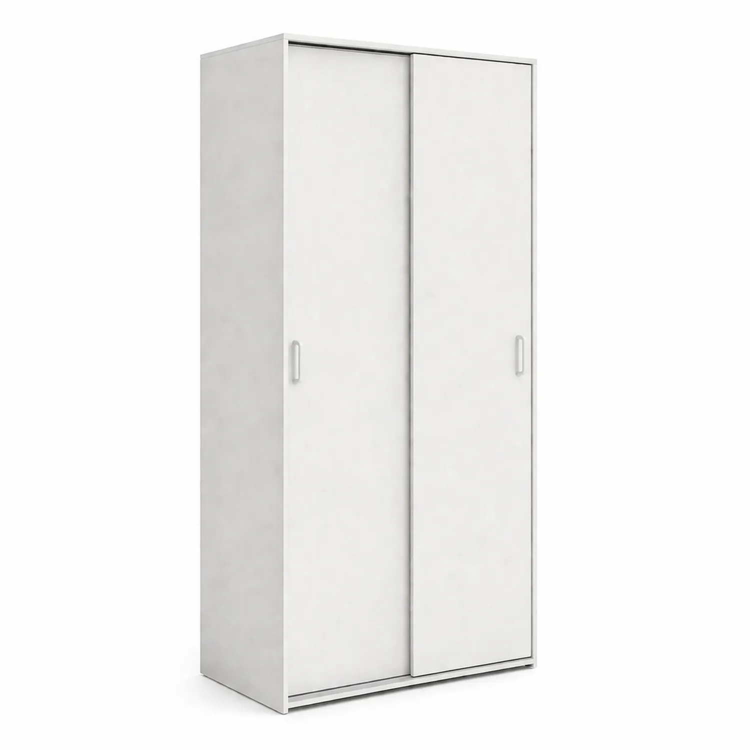 Biała szafa przesuwna z płyty MDF 200 cm