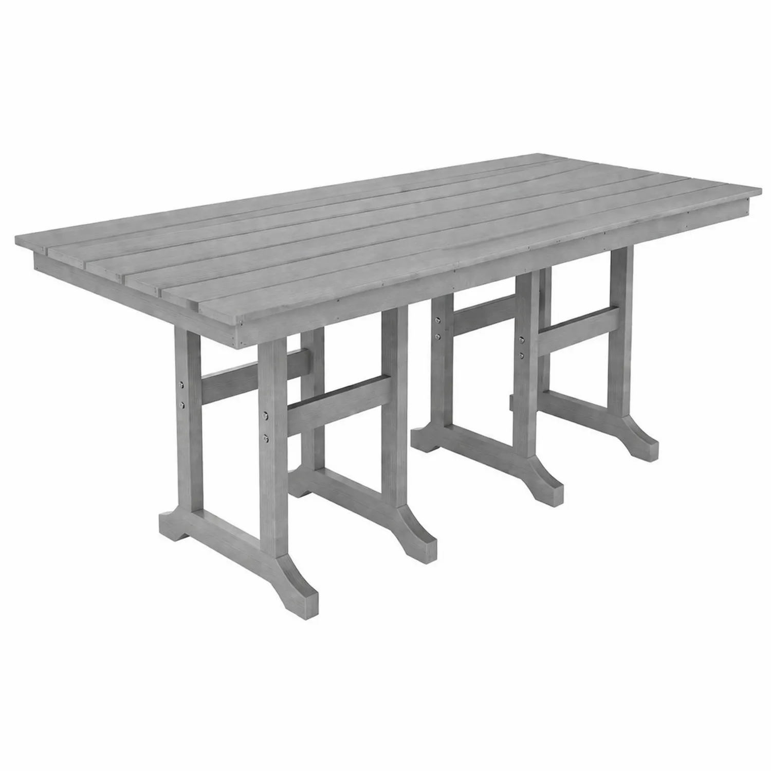 Stół ogrodowy prostokątny z drewna akacjowego 200x90 cm Szary