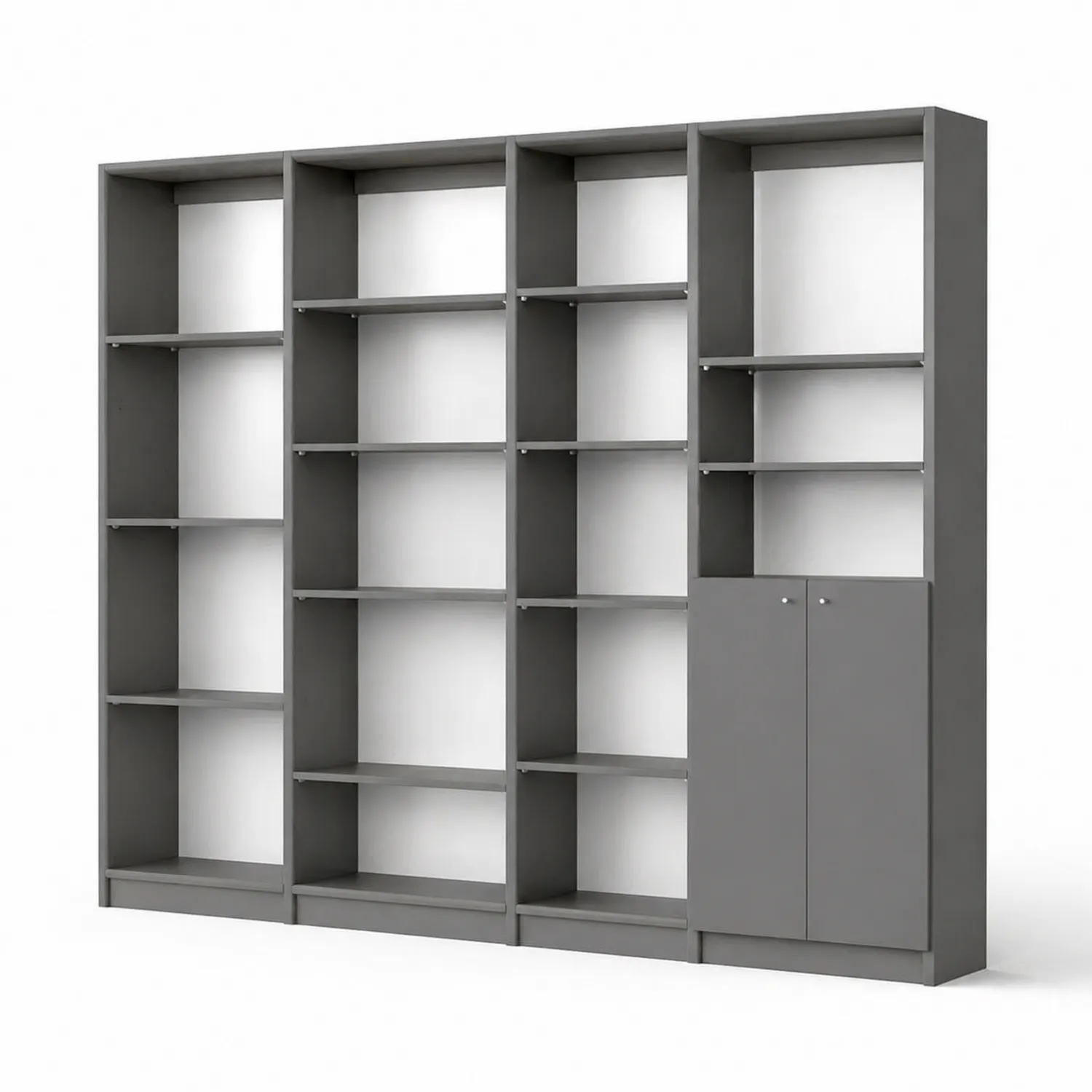 Regał z płyty MDF 200x180x30 cm Szary