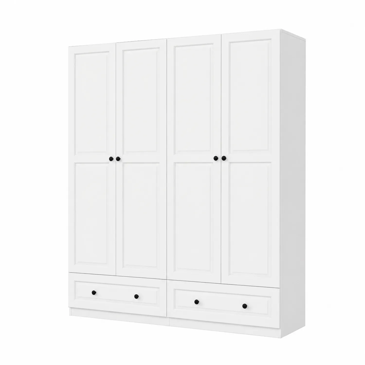 Szafa 4-drzwiowa z szufladami z MDF