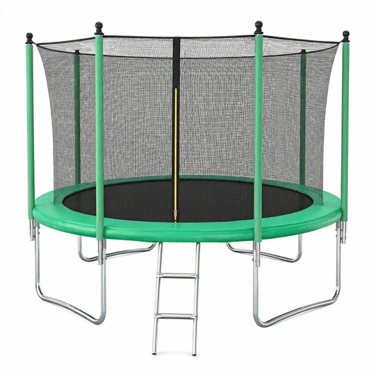 Trampolino rotondo con rete di sicurezza diametro 305 cm verde