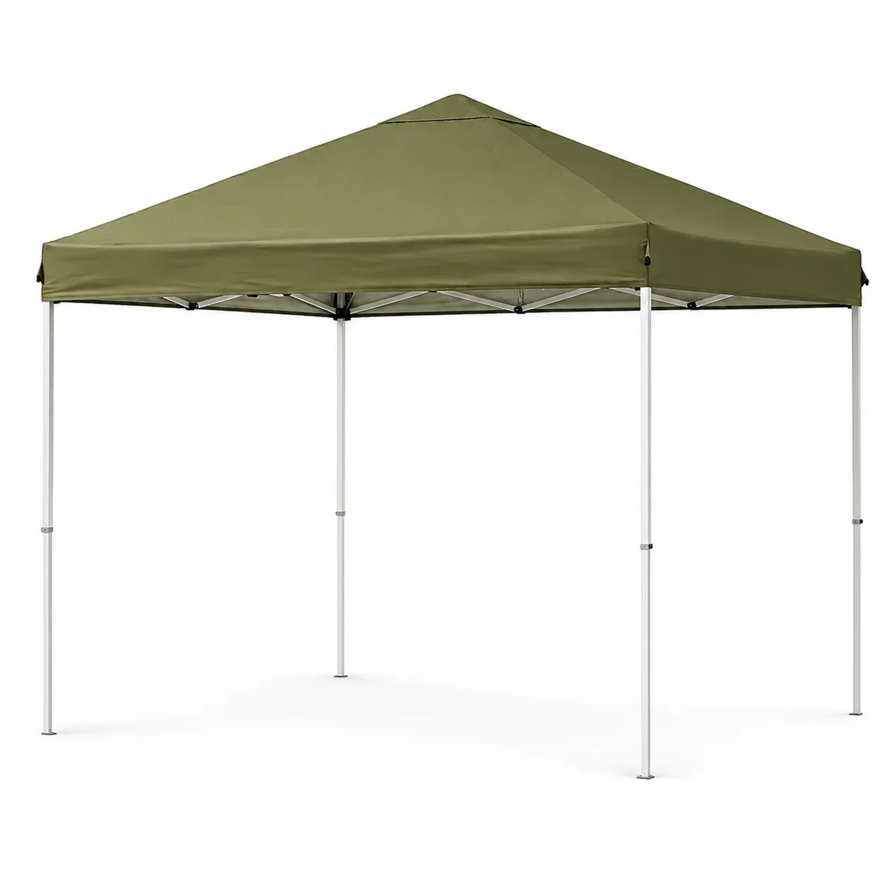 Gazebo pieghevole 3x3m in metallo e tessuto verde