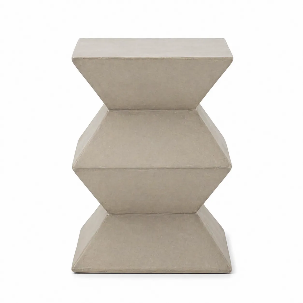 Tavolino da esterno in calcestruzzo grigio 40x30x50 cm
