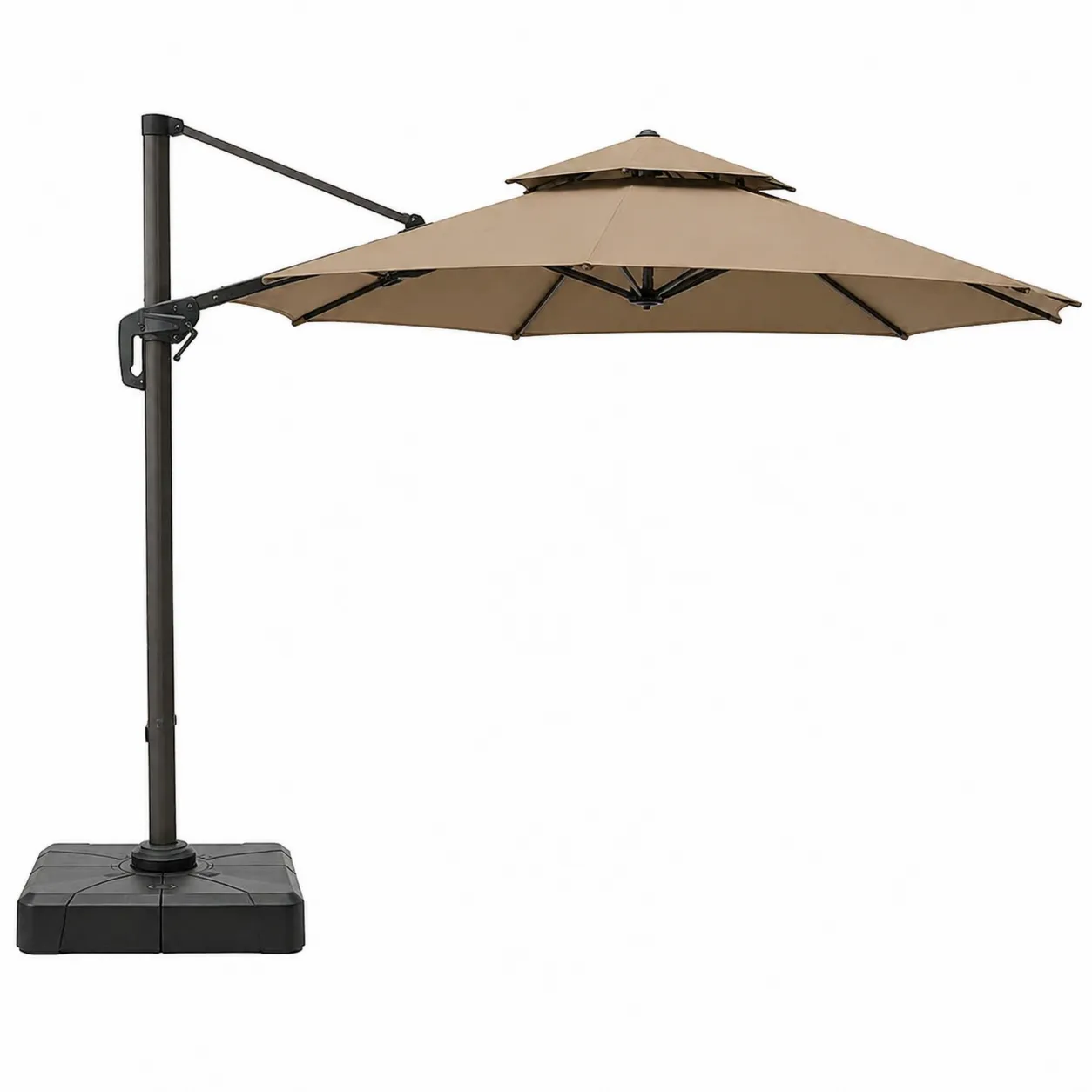Ombrellone in Tessuto Poliestere con Struttura in Alluminio Ø300 cm