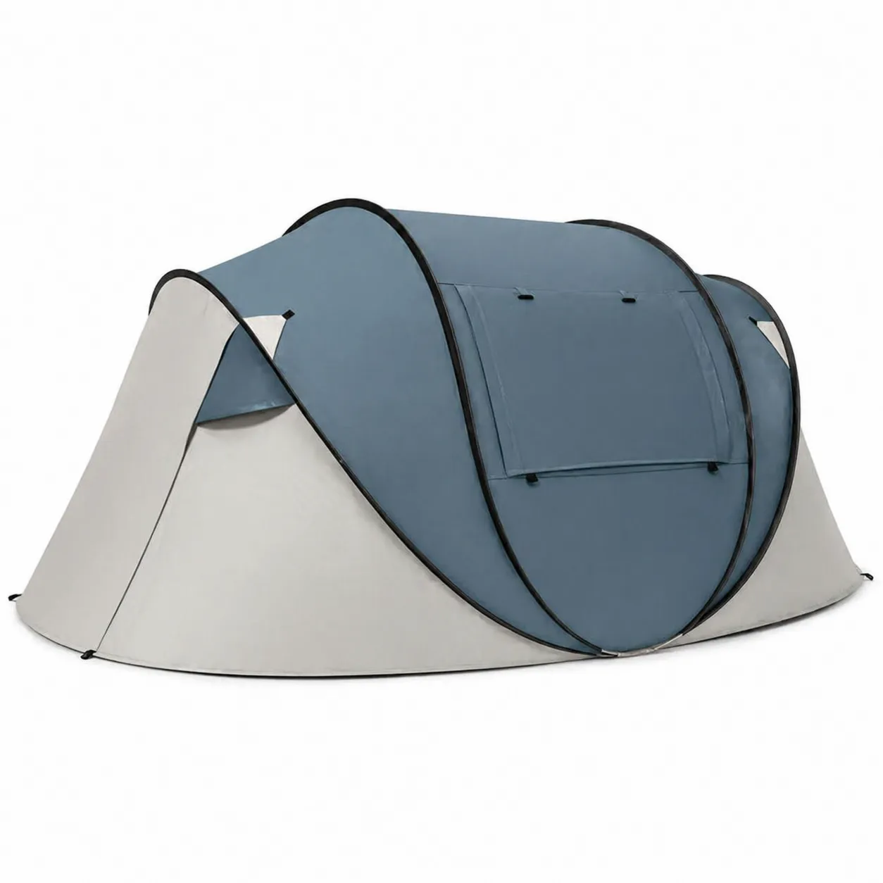 Tenda Pop-Up in Poliestere Blu e Grigio per 2 Persone