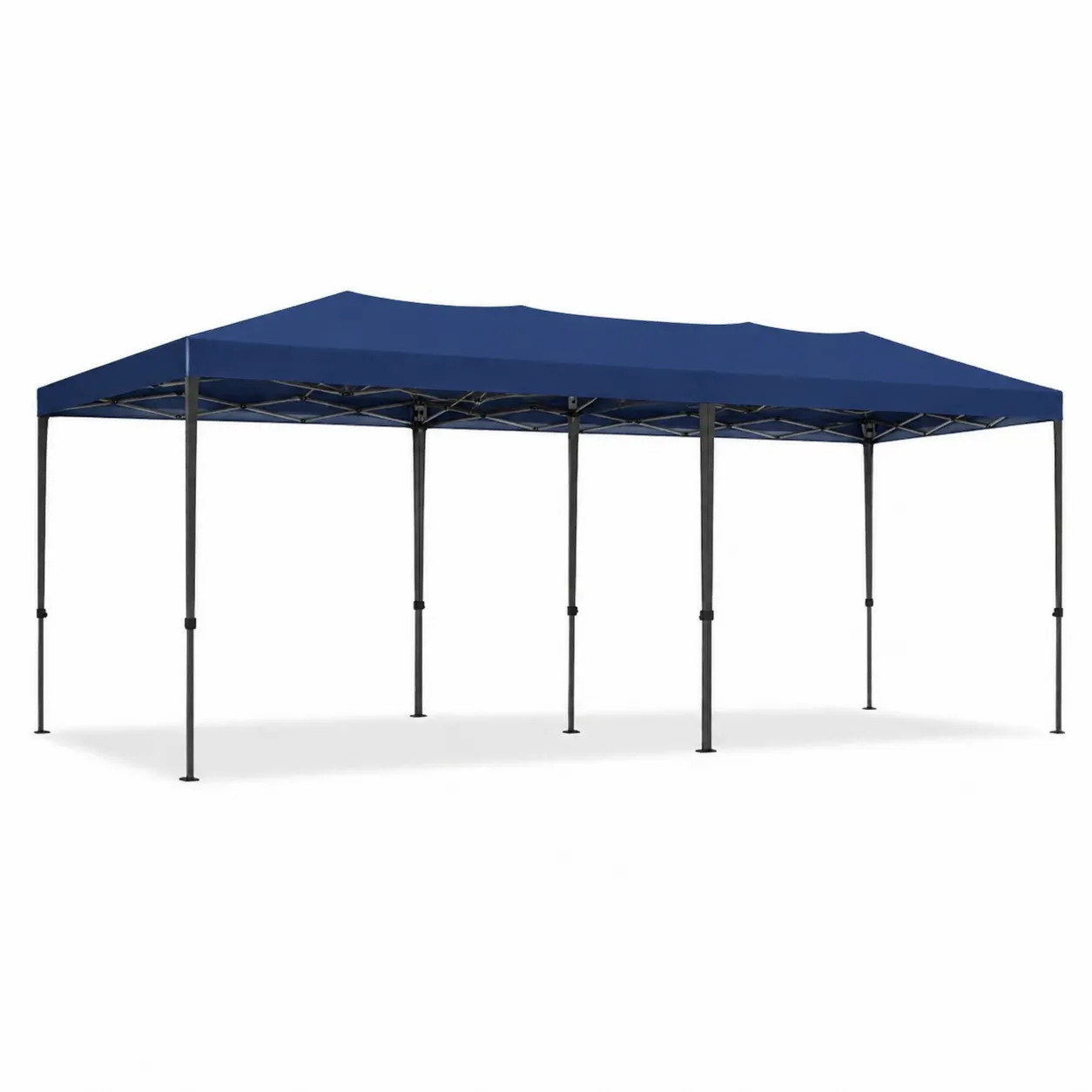 Gazebo pieghevole 6x3 m in acciaio e poliestere blu