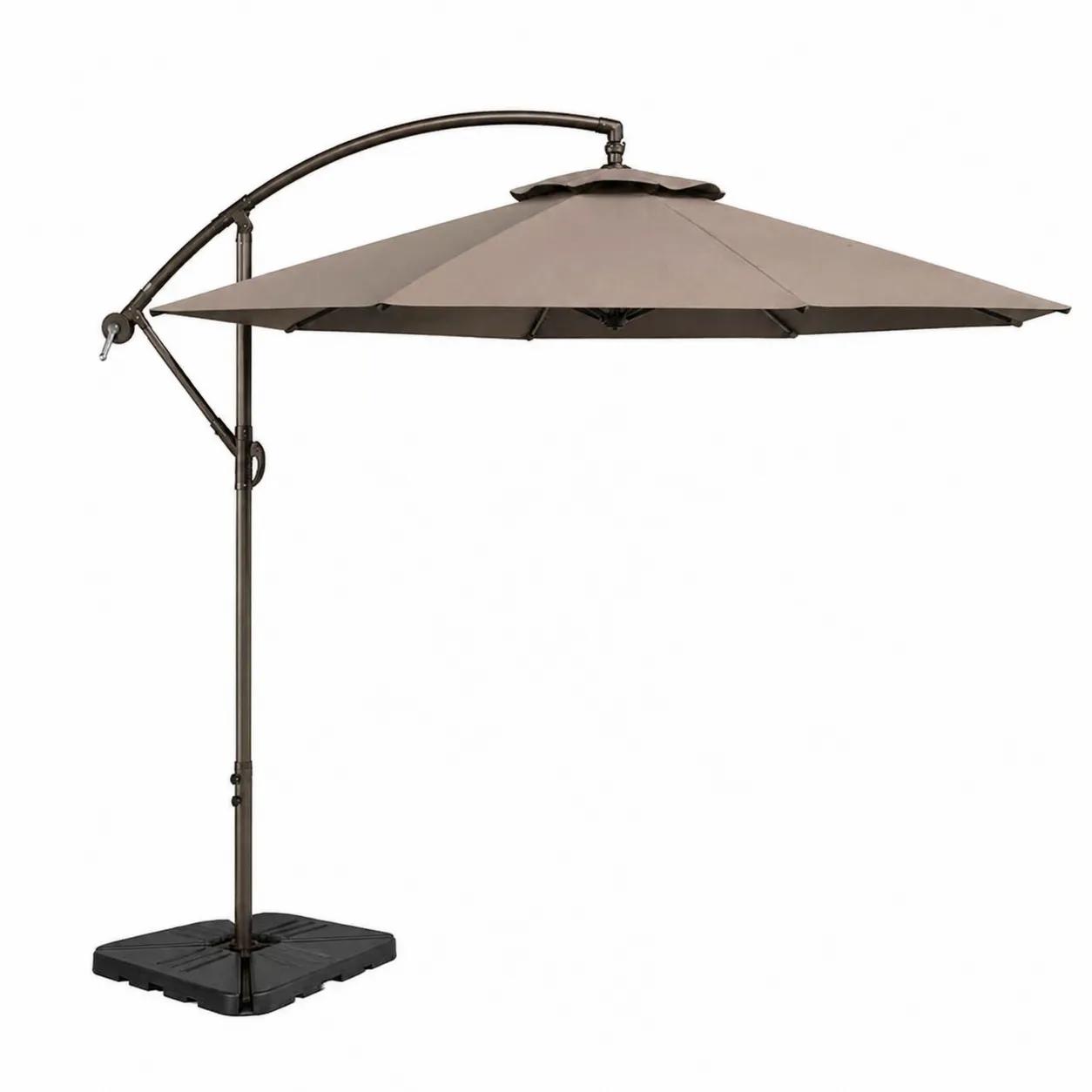 Ombrellone da giardino a sbalzo 300 cm poliestere Beige struttura acciaio