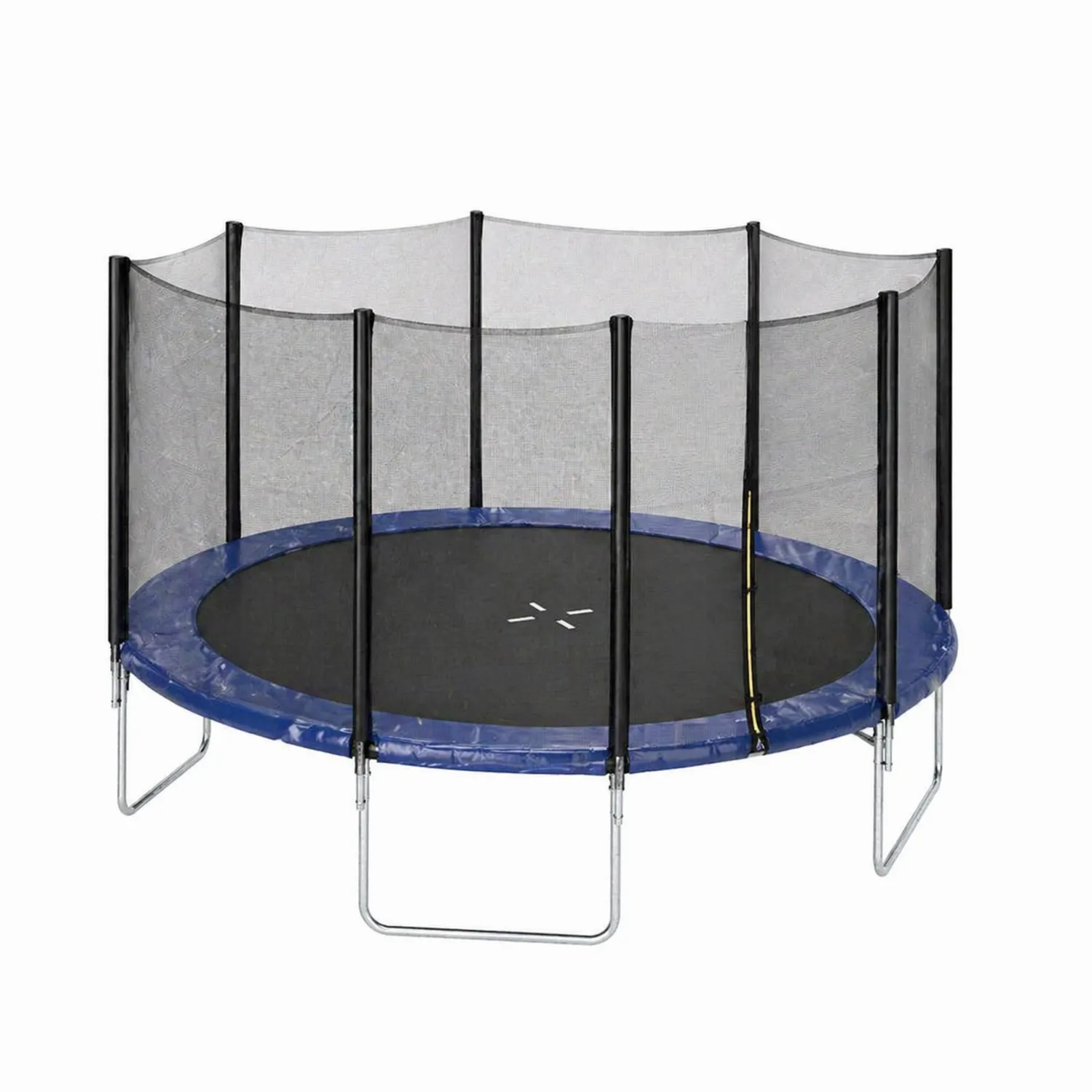 Trampolina ogrodowa z siatką stalowa 305 cm Niebieski/Czarny