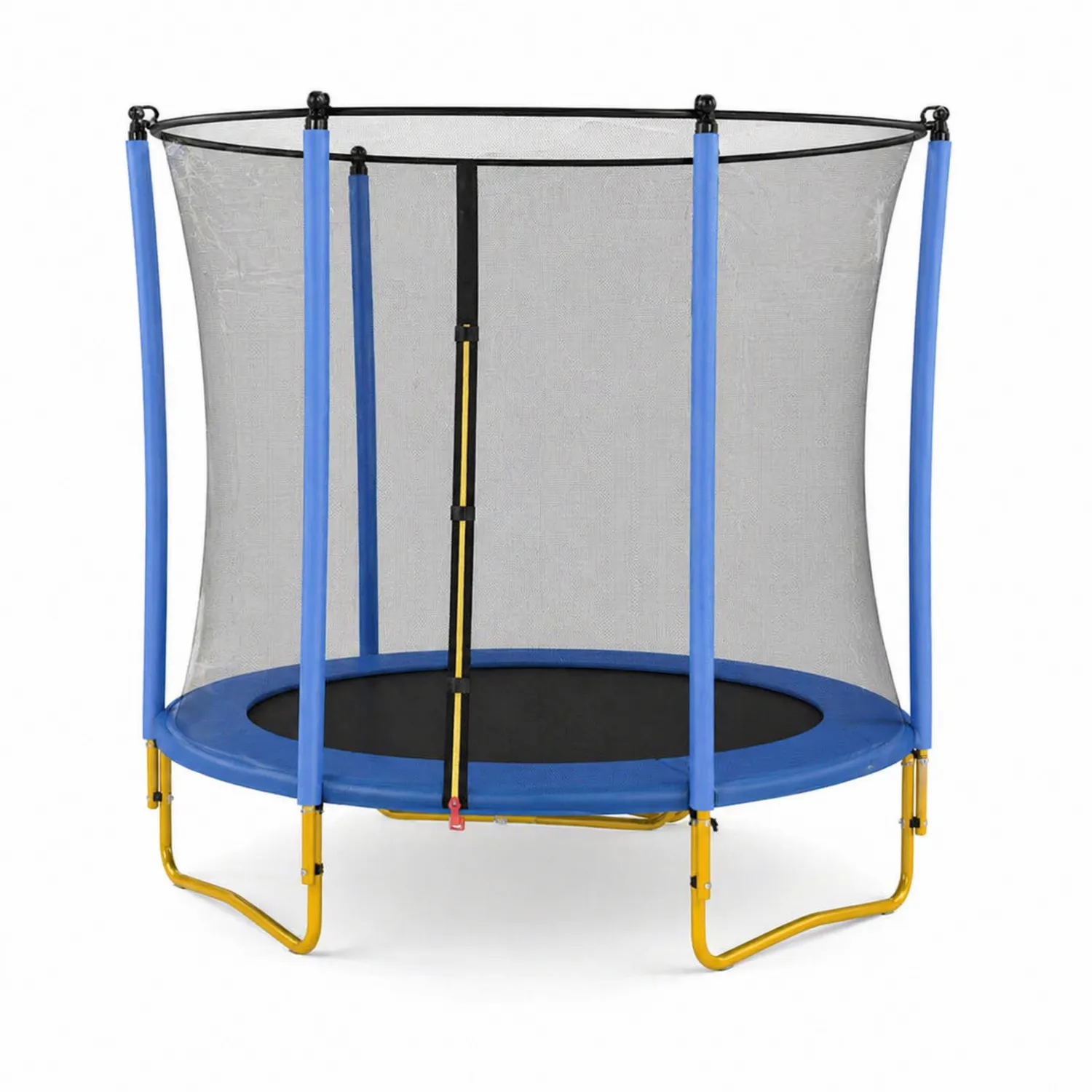Trampolina dziecięca z metalową ramą Ø 150 cm Niebieska/Czarna