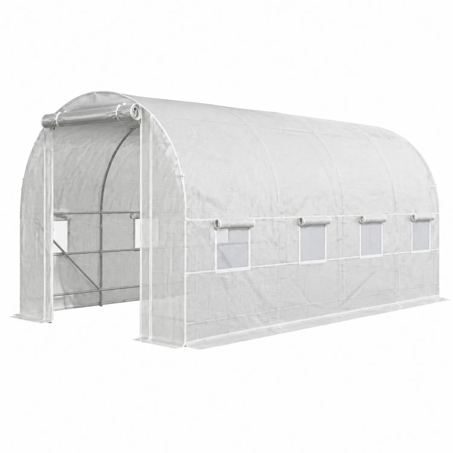 Szklarnia tunelowa z ocynkowanej stali i PE 600x300x200 cm Biała
