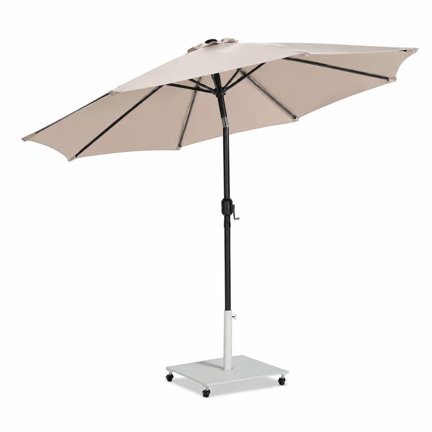 Parasol ogrodowy poliestrowy 300 cm Beżowy
