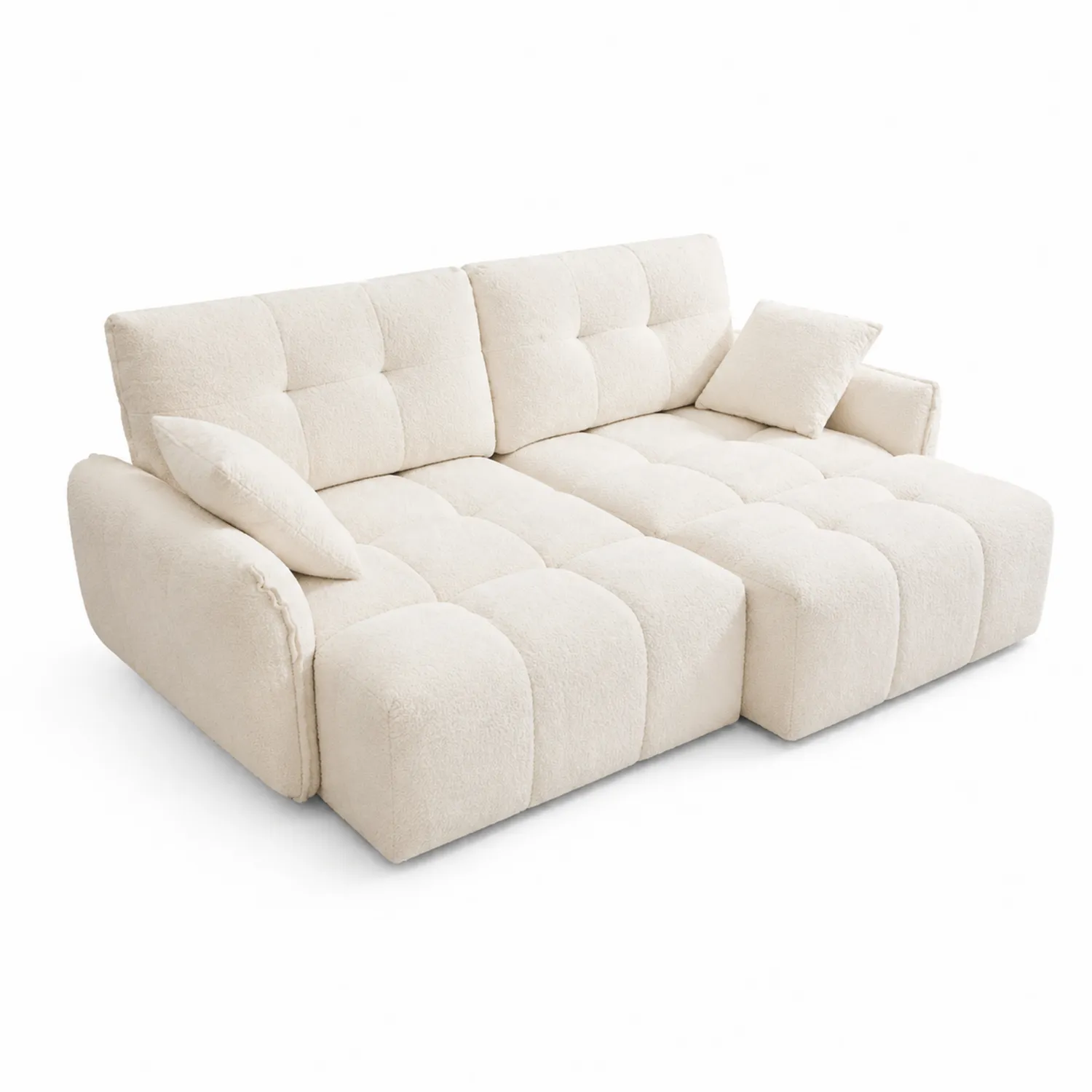 Dwuosobowa sofa z kremowym obiciem
