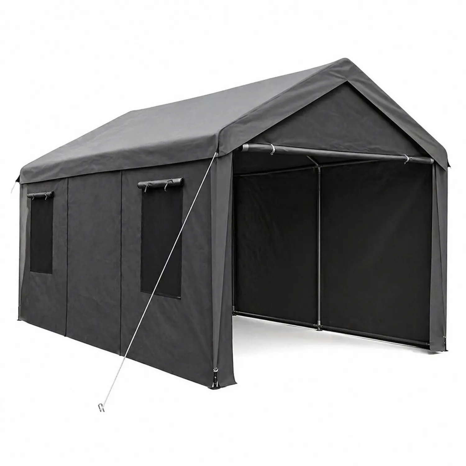 Namiot ogrodowy 4x6m poliester stal Szary