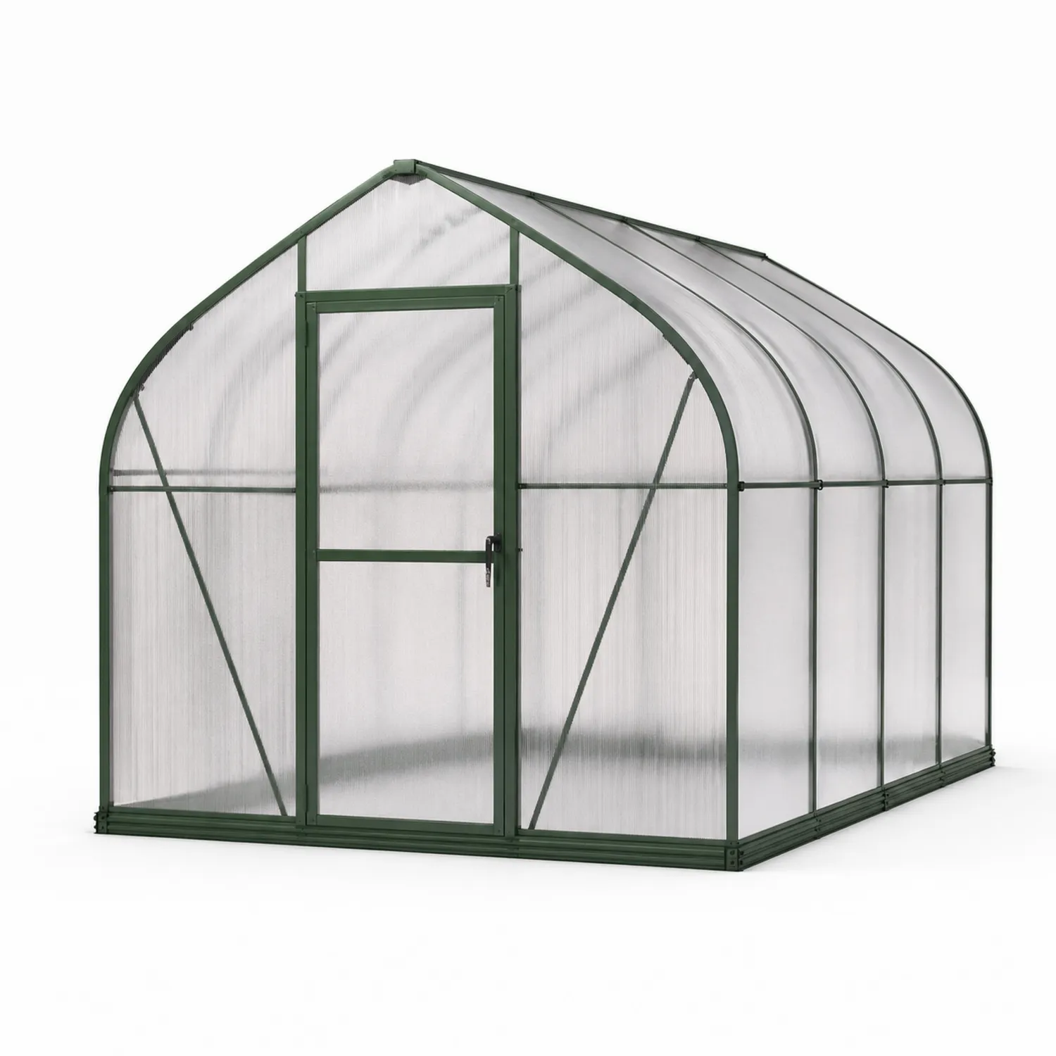 Serre de Jardin en Aluminium et Polycarbonate 250x200x195 cm