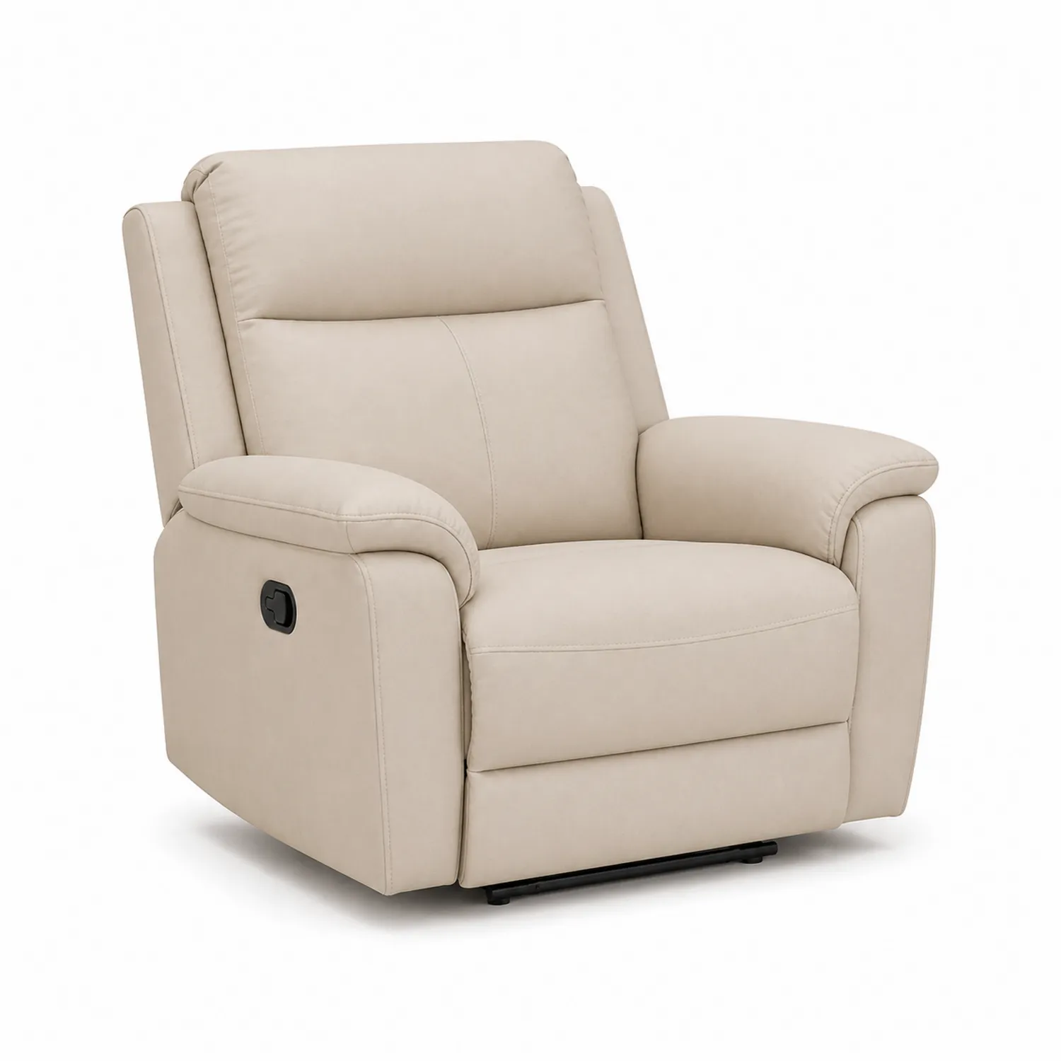 Fauteuil inclinable en cuir synthétique Beige