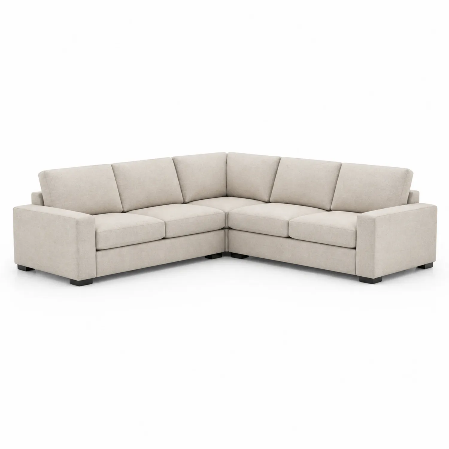 Canapé d'angle en tissu Beige 270x270 cm