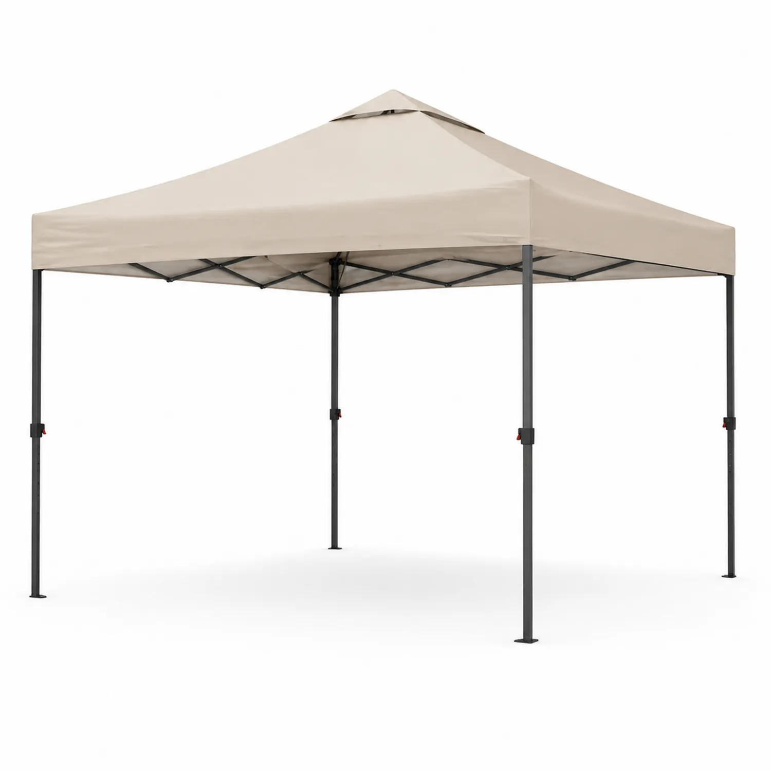 Tonnelle pliante en acier et polyester 3x3m Beige