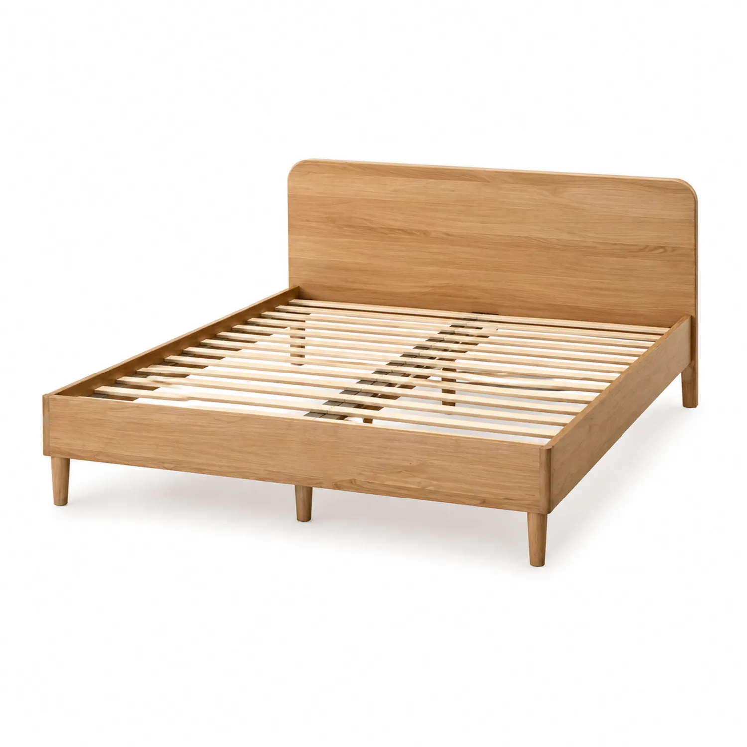 Lit double en bois de chêne 200x160 cm