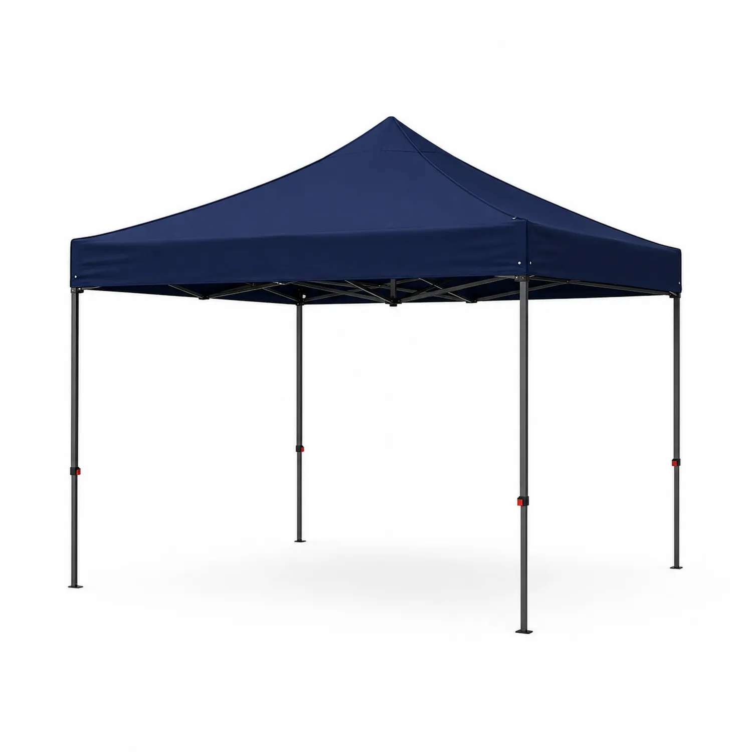 Tente pliante 3x3m polyester bleu cadre en métal