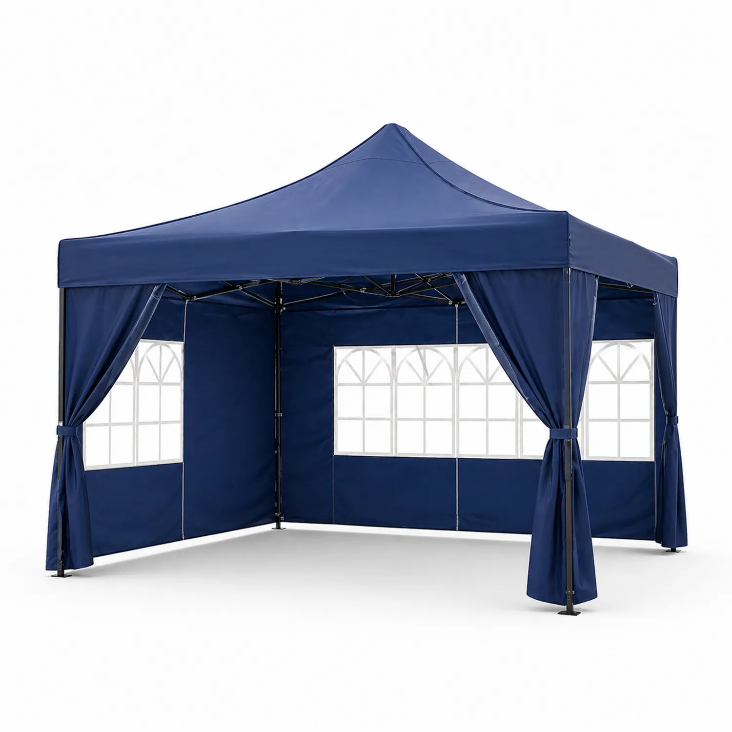 Tente pliable en acier et tissu 3x3m Bleu