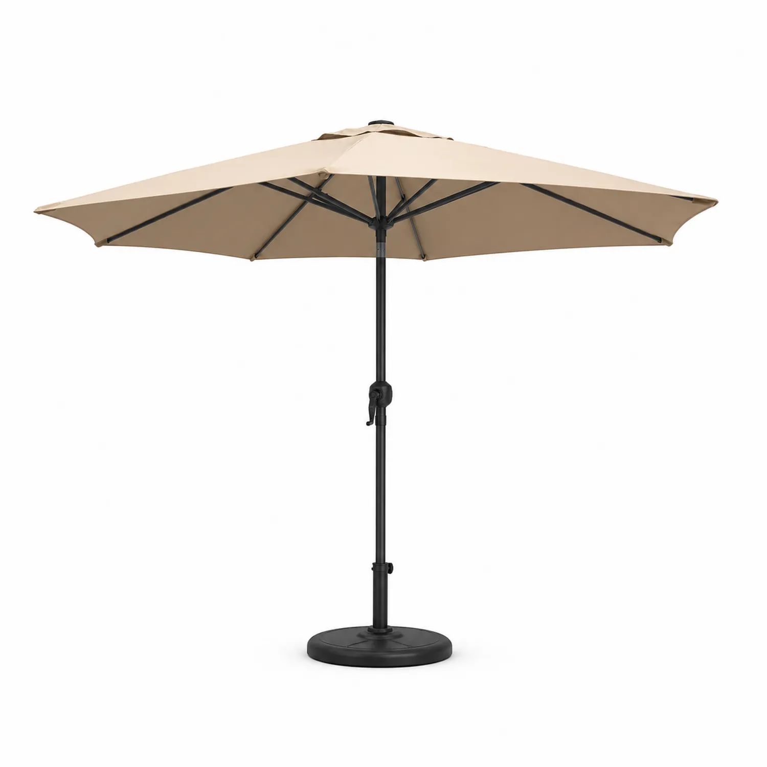 Parasol de jardin en aluminium et polyester Beige