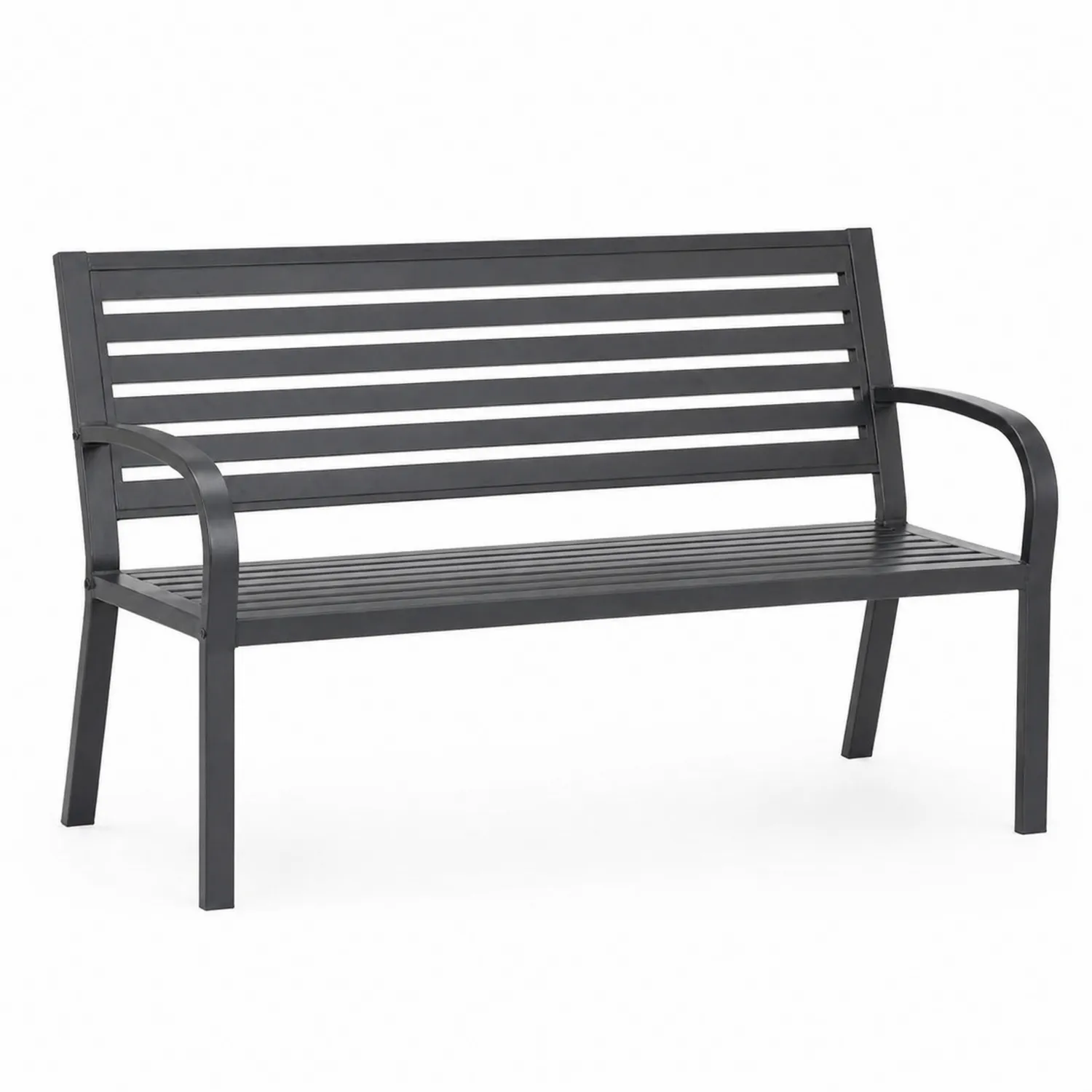 Banc en métal gris 150 cm