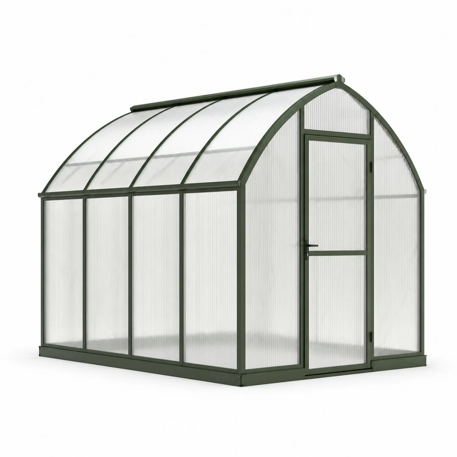 Serre de jardin en aluminium et polycarbonate 4 mm Vert