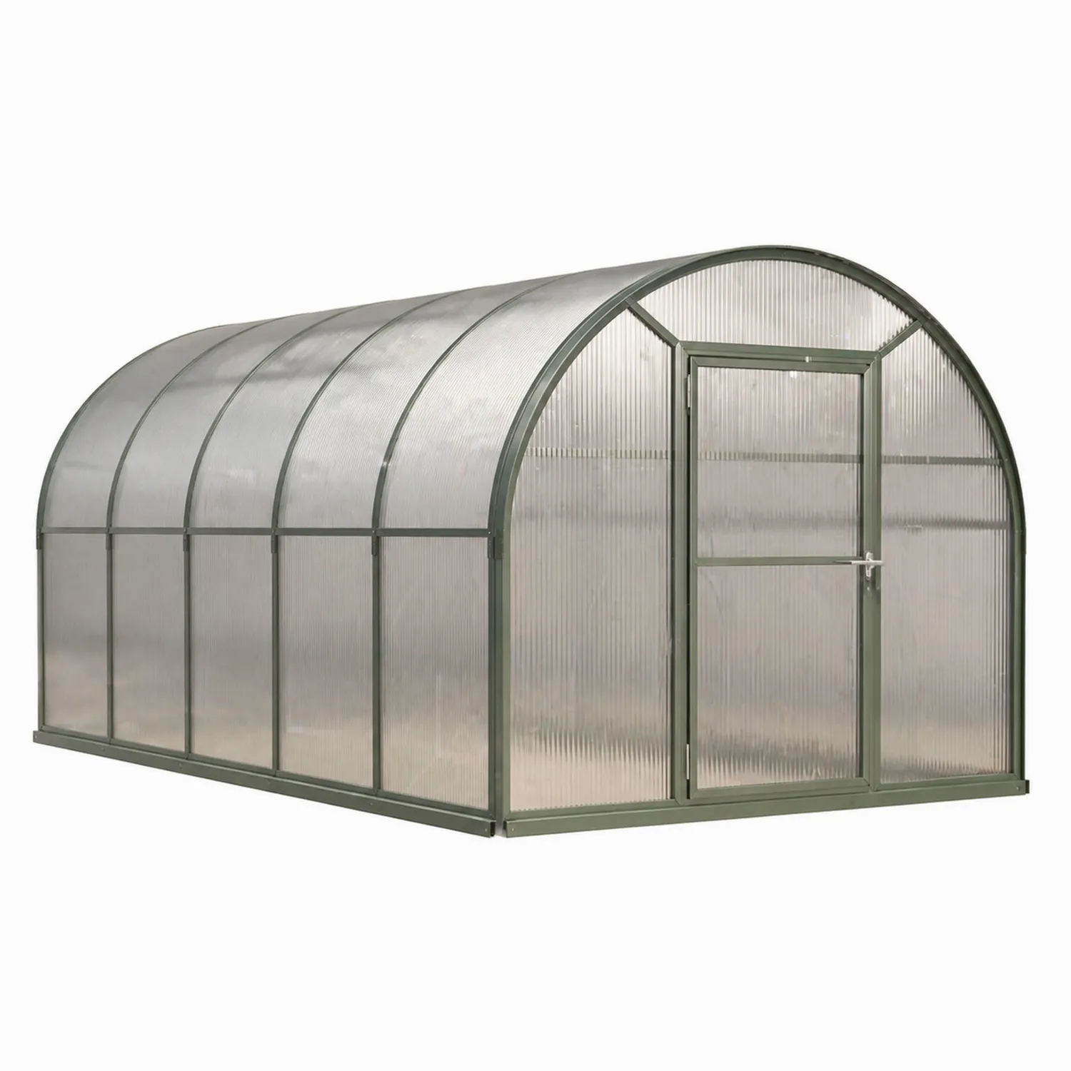 Serre Tunnel en Polycarbonate et Acier Galvanisé 400 x 200 x 190 cm