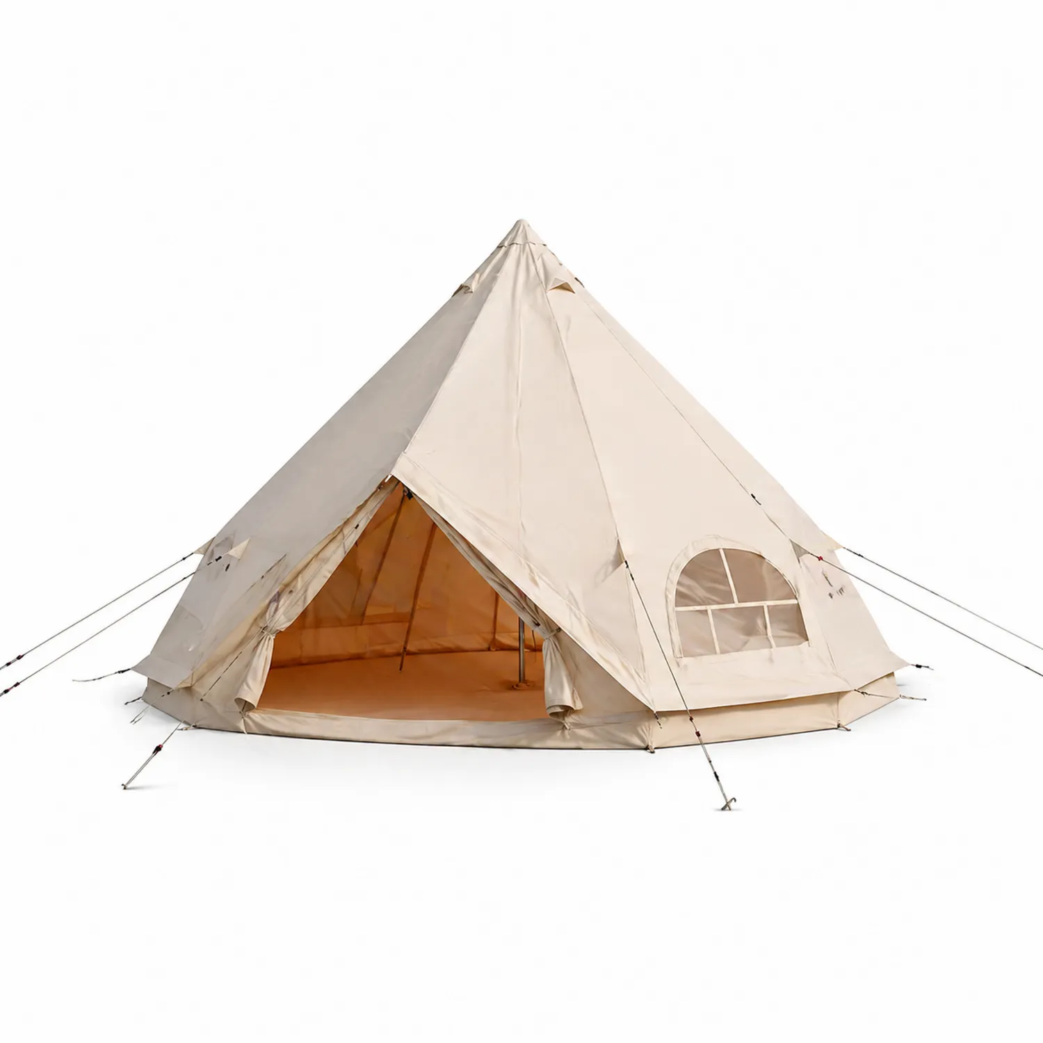 Tente Bell en toile de coton Beige 5m