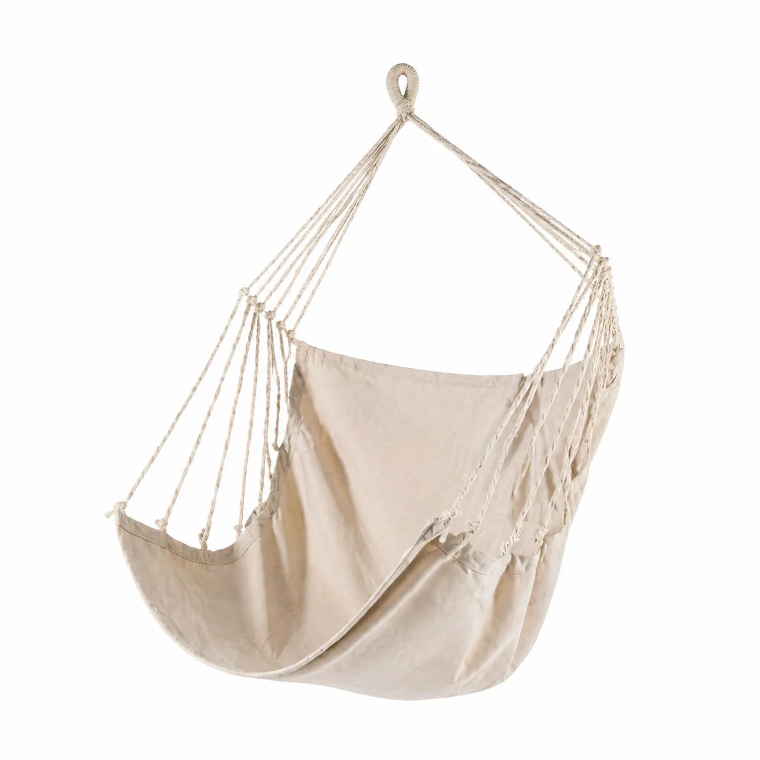 Chaise hamac en coton beige