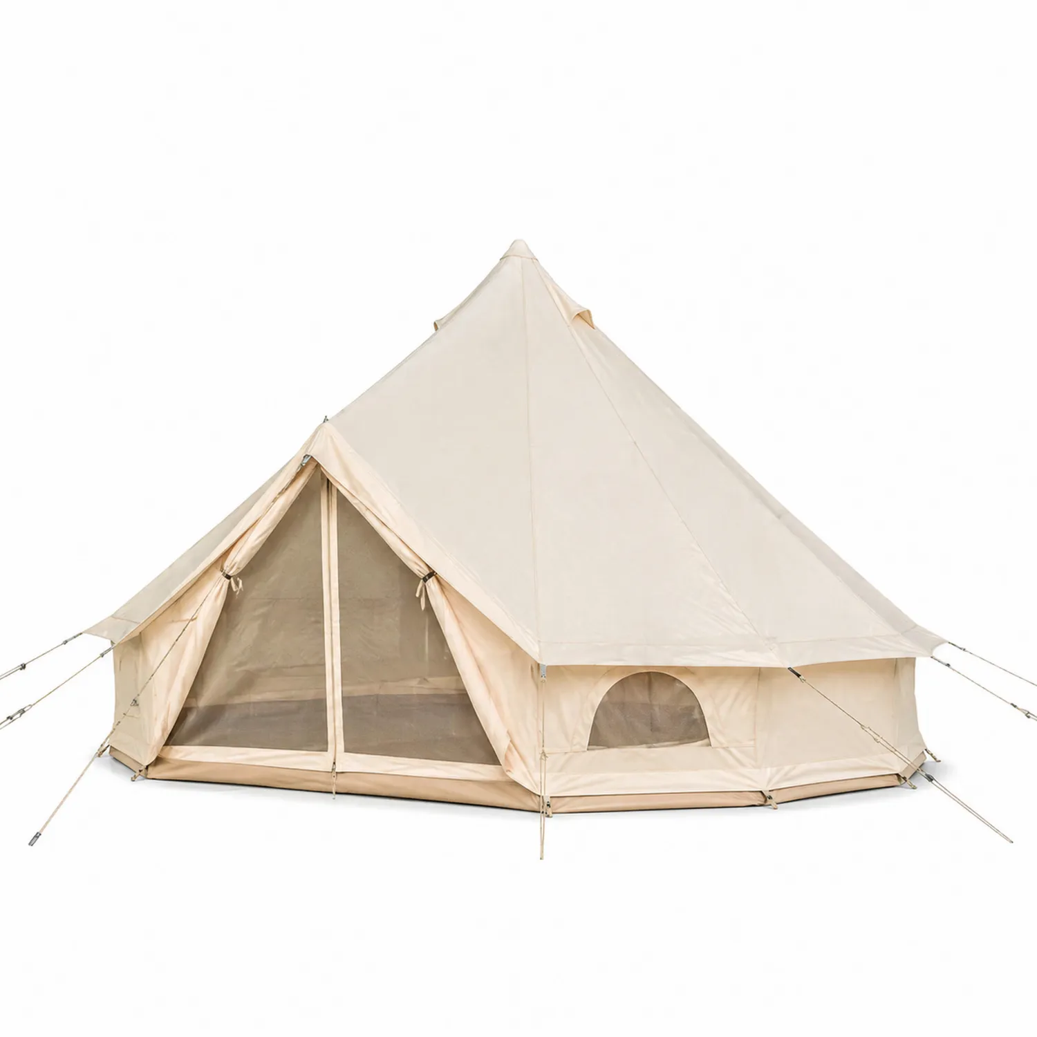 Tente cloche en coton et acier galvanisé 5 mètres Beige