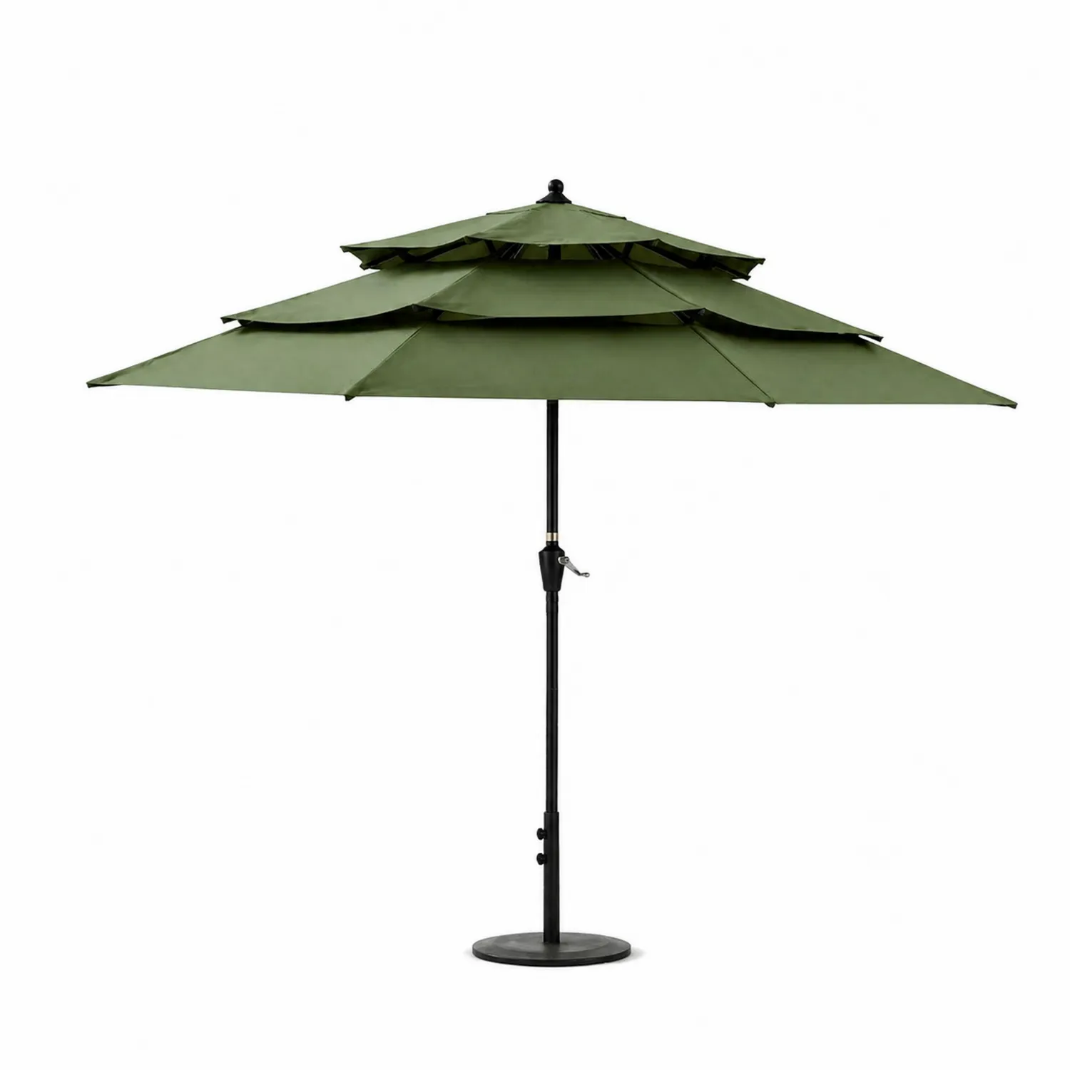 Parasol de Jardin en Aluminium et Polyester Vert 300 cm